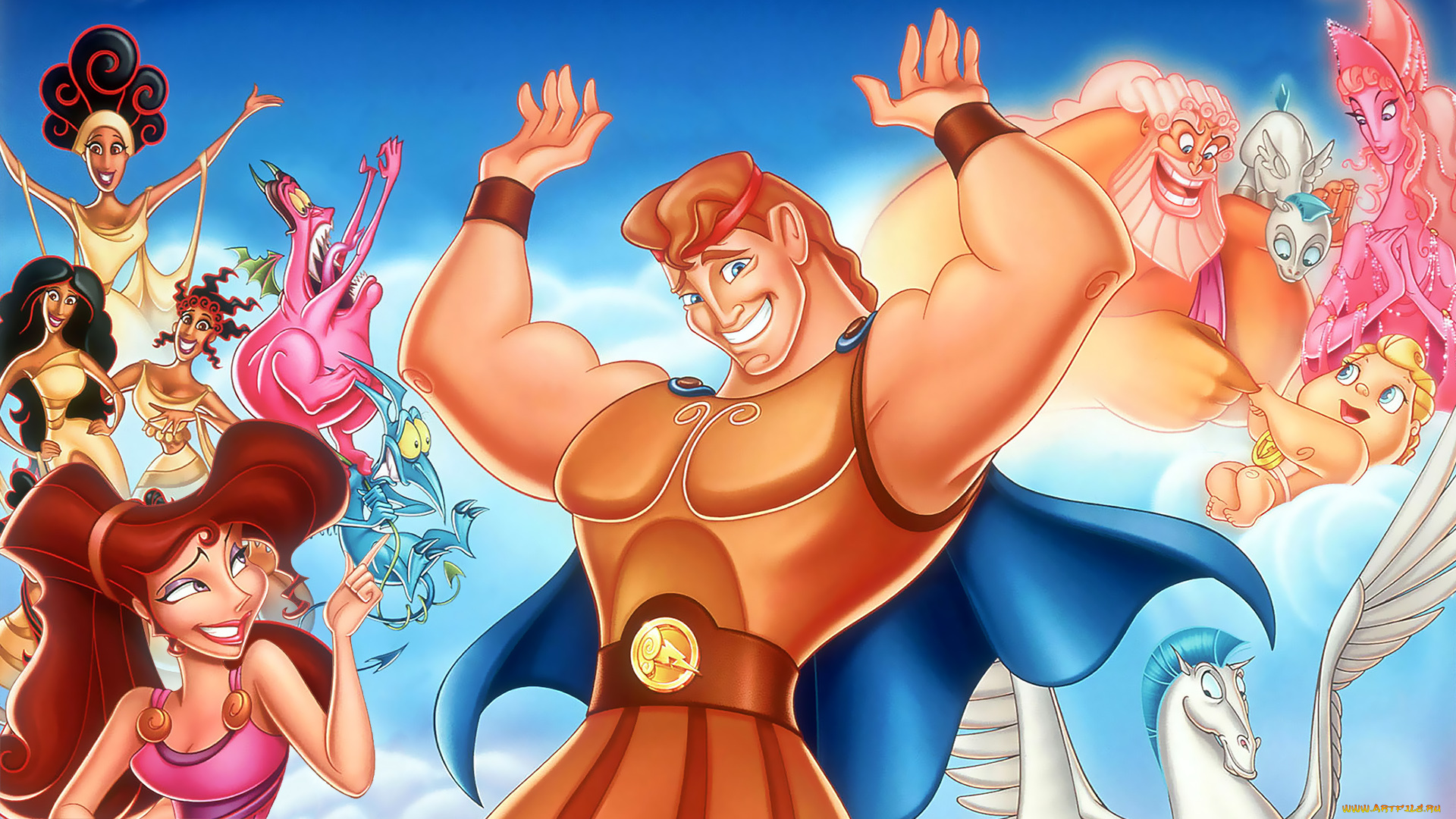 мультфильмы, hercules, персонажи