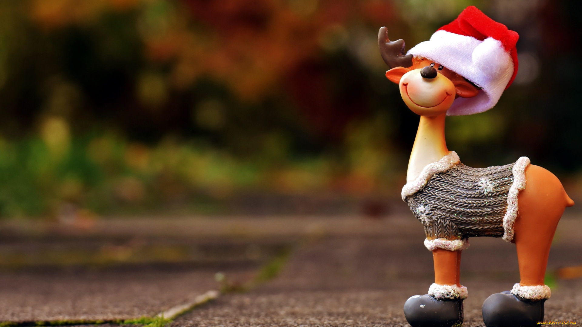 праздничные, фигурки, олень, колпак