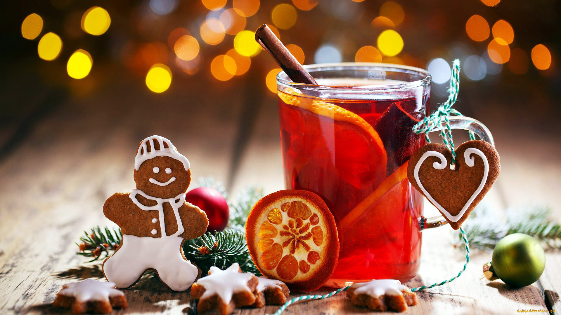 праздничные, угощения, напиток, пряничный, печенье, корица, человечек