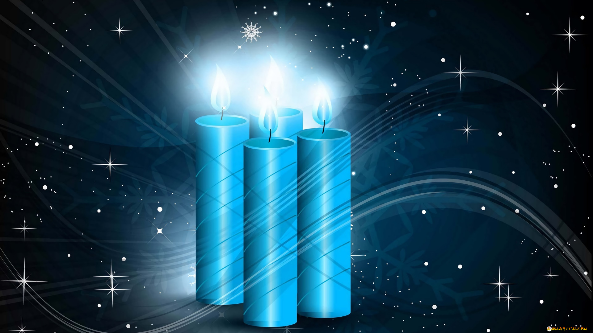 праздничные, векторная, графика, , новый, год, свечи