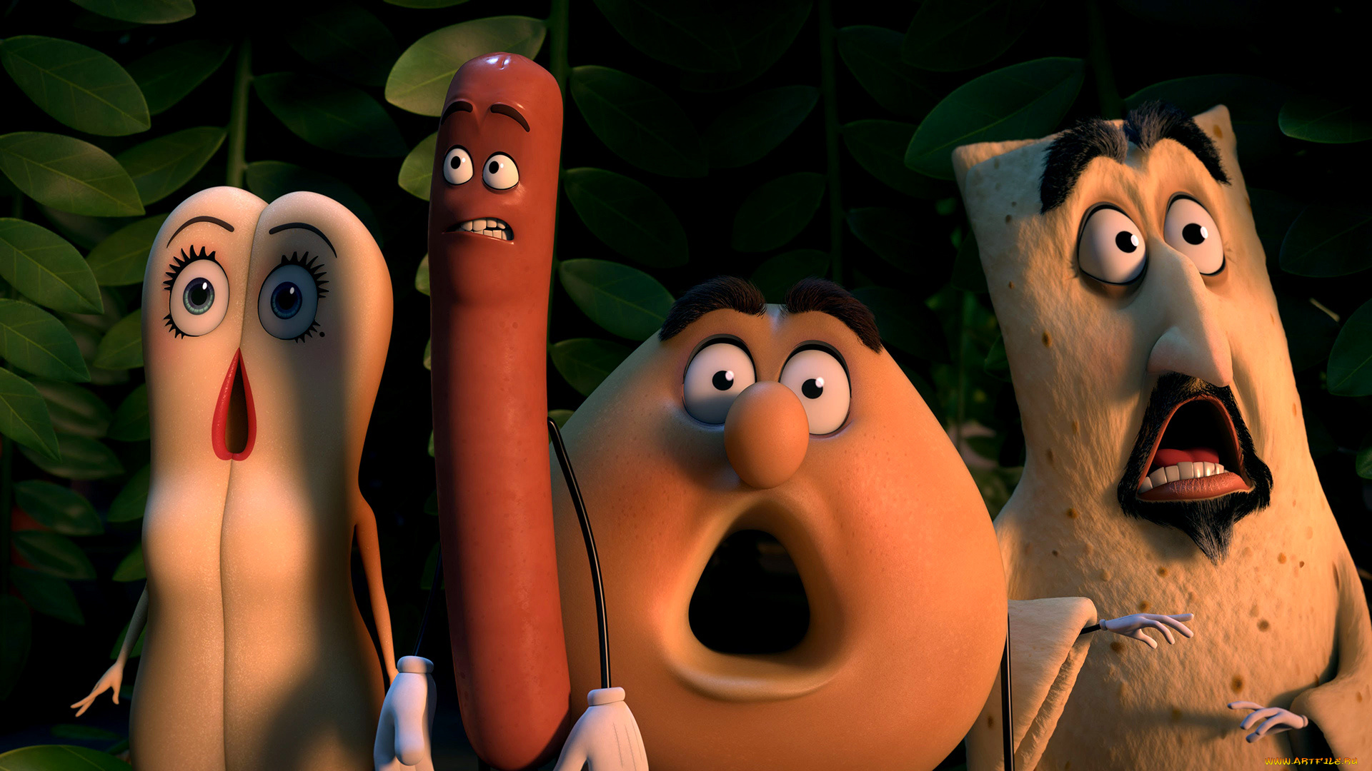 sausage, party, мультфильмы, персонажи