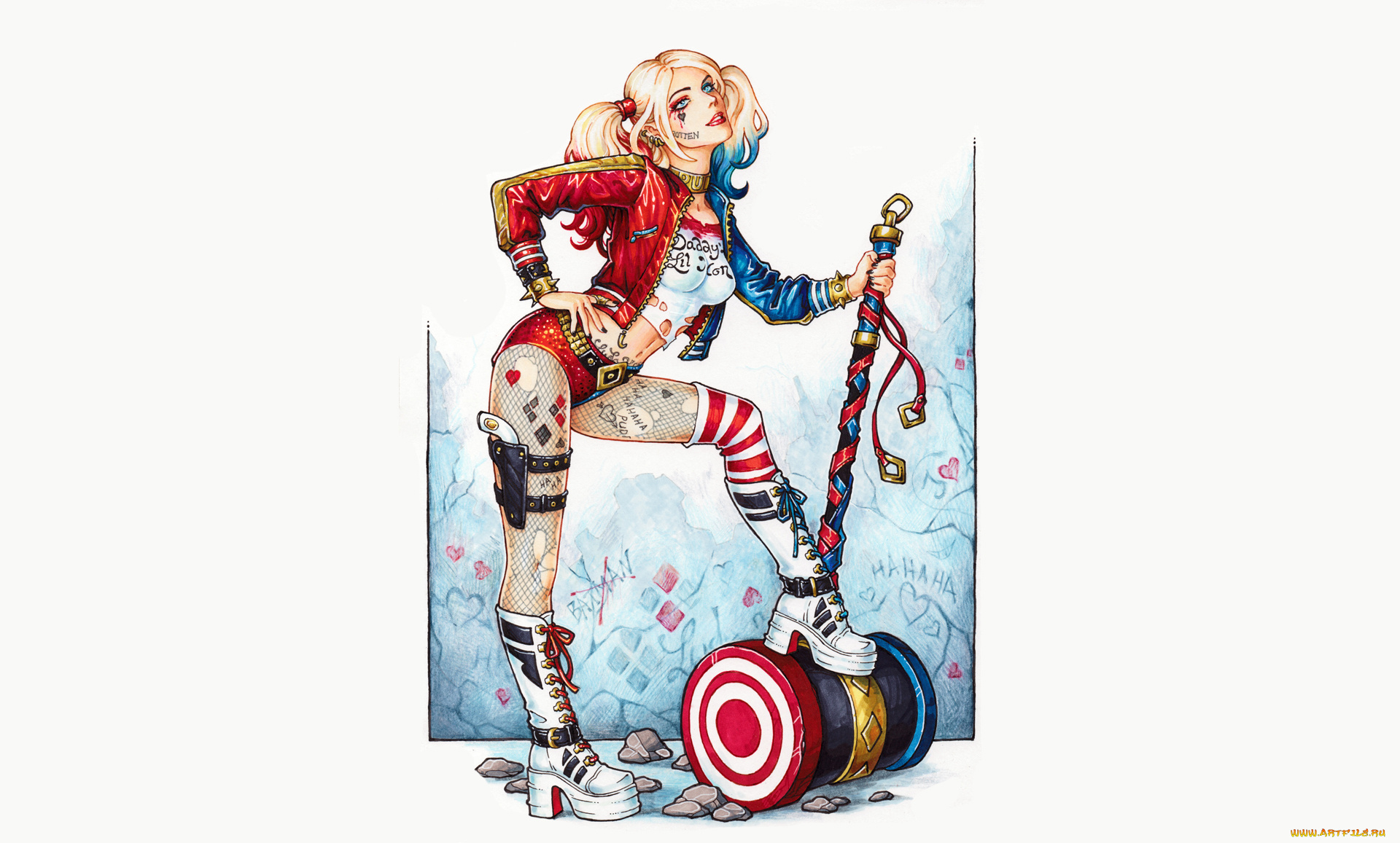 рисованное, комиксы, девушка, фон, униформа, киянка