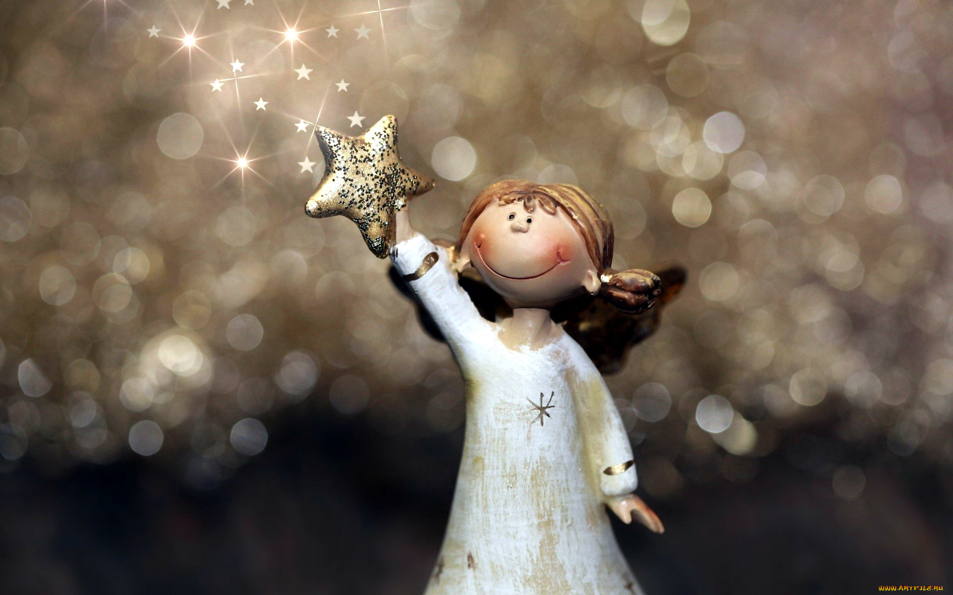 праздничные, фигурки, ангел