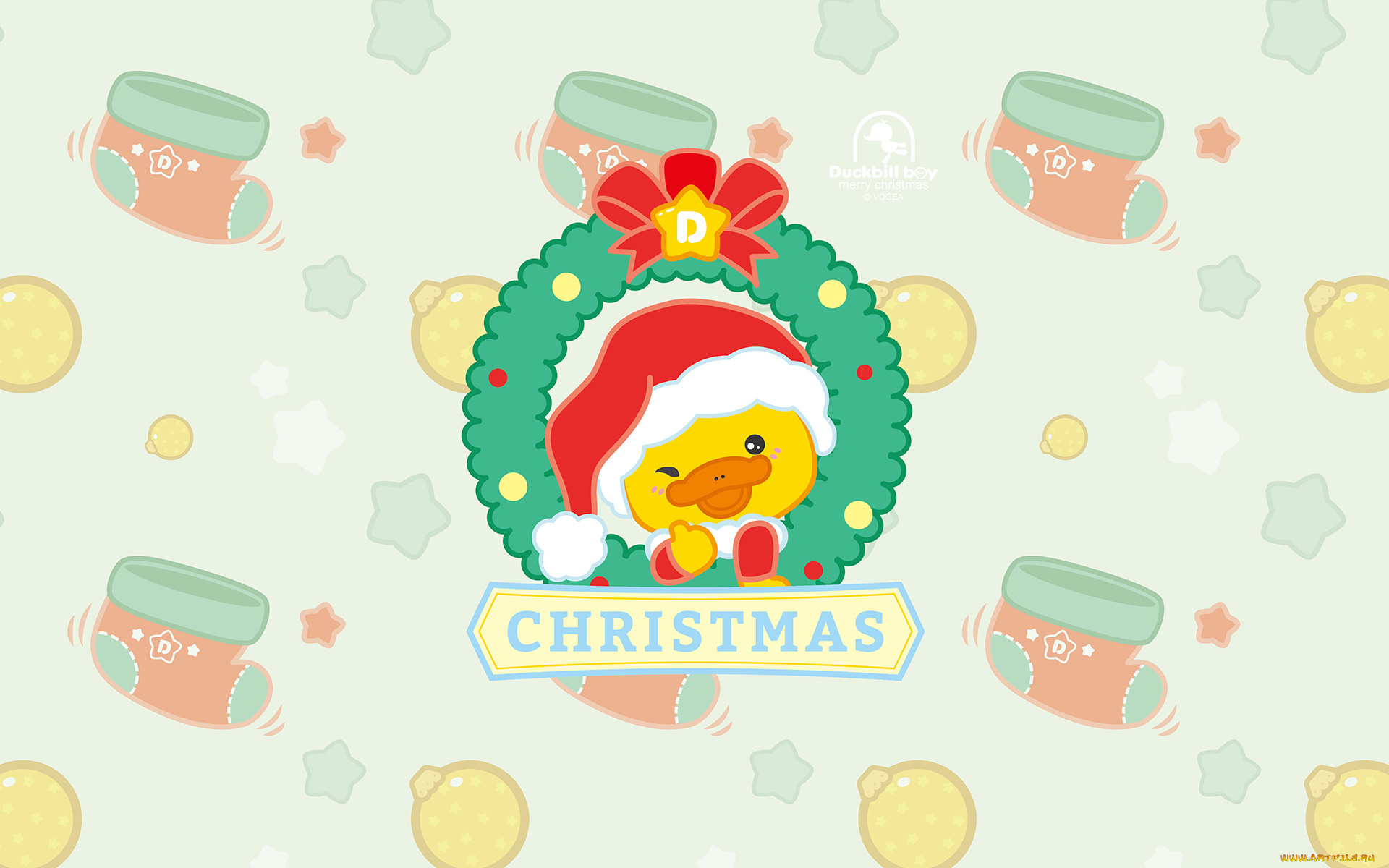 праздничные, векторная, графика, , новый, год, утки