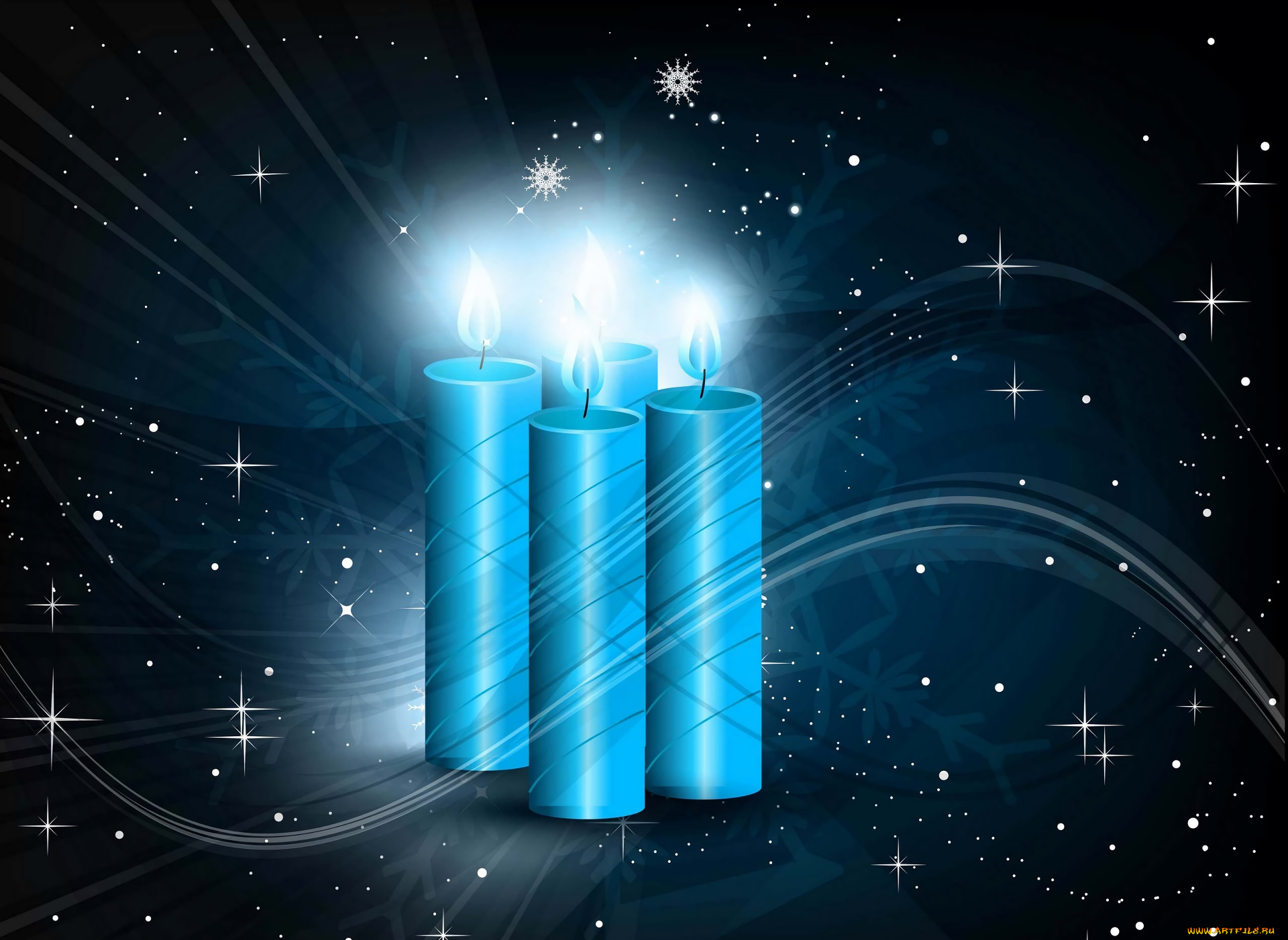 праздничные, векторная, графика, , новый, год, свечи