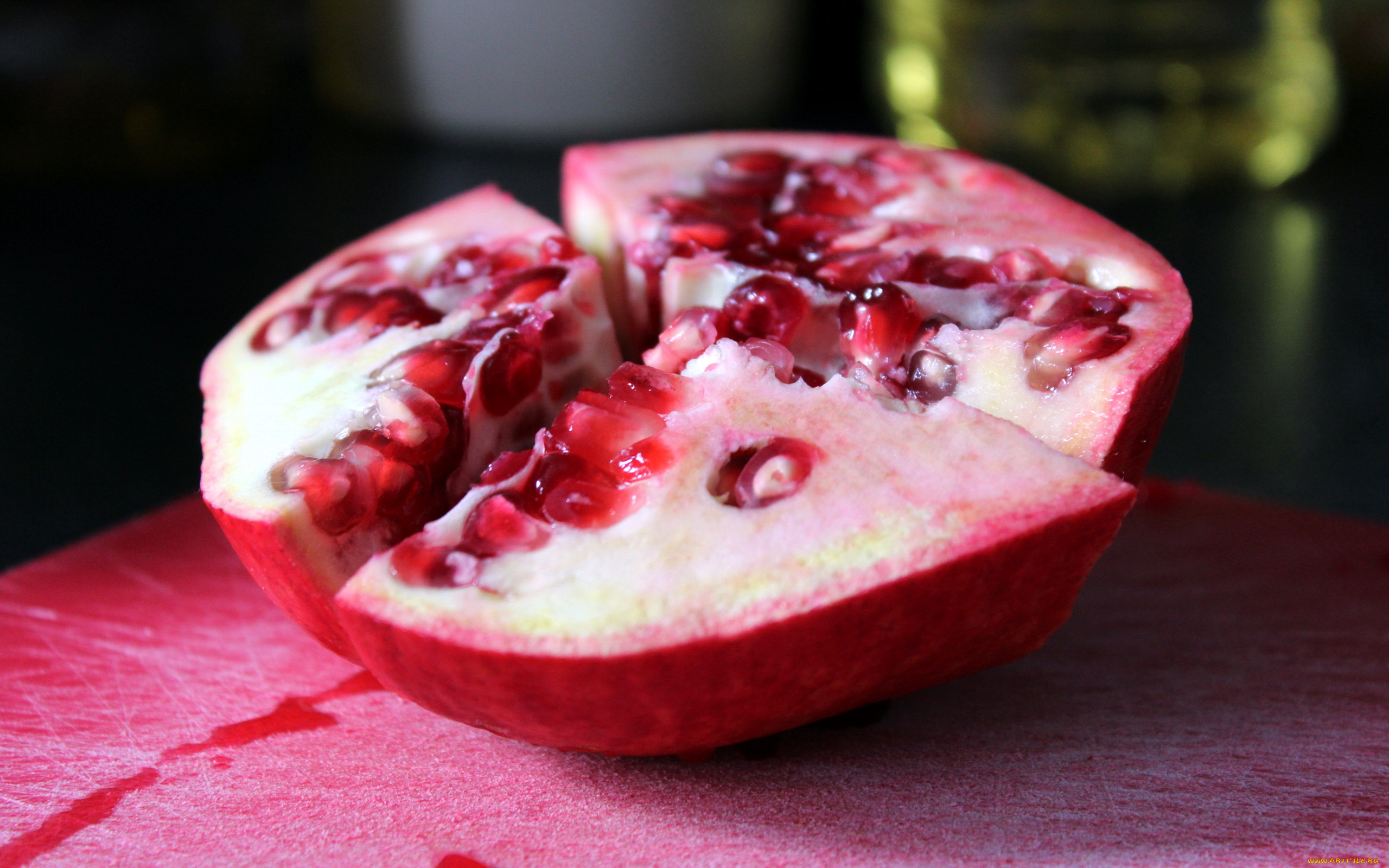 еда, гранат, зерна