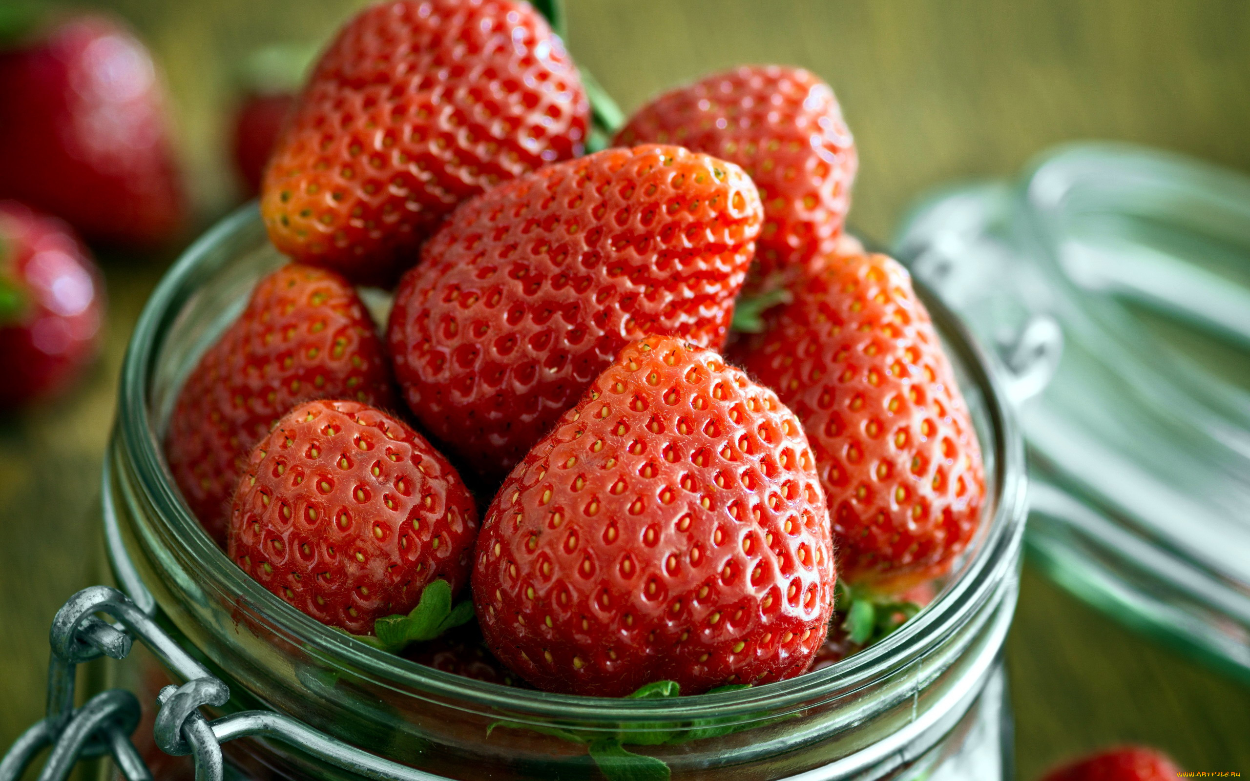 еда, клубника, , земляника, банка, ягоды