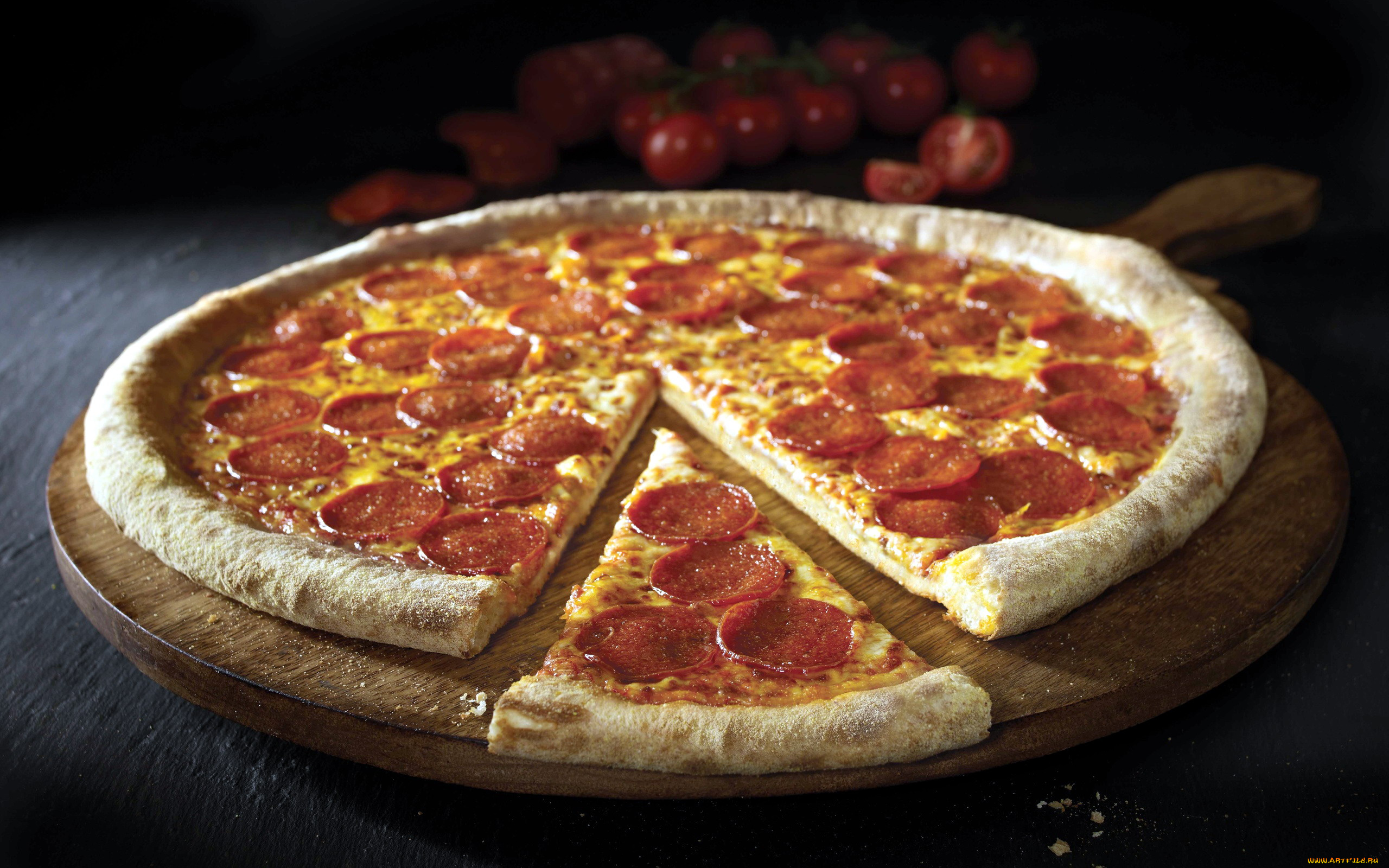 еда, пицца, салями, колбаса