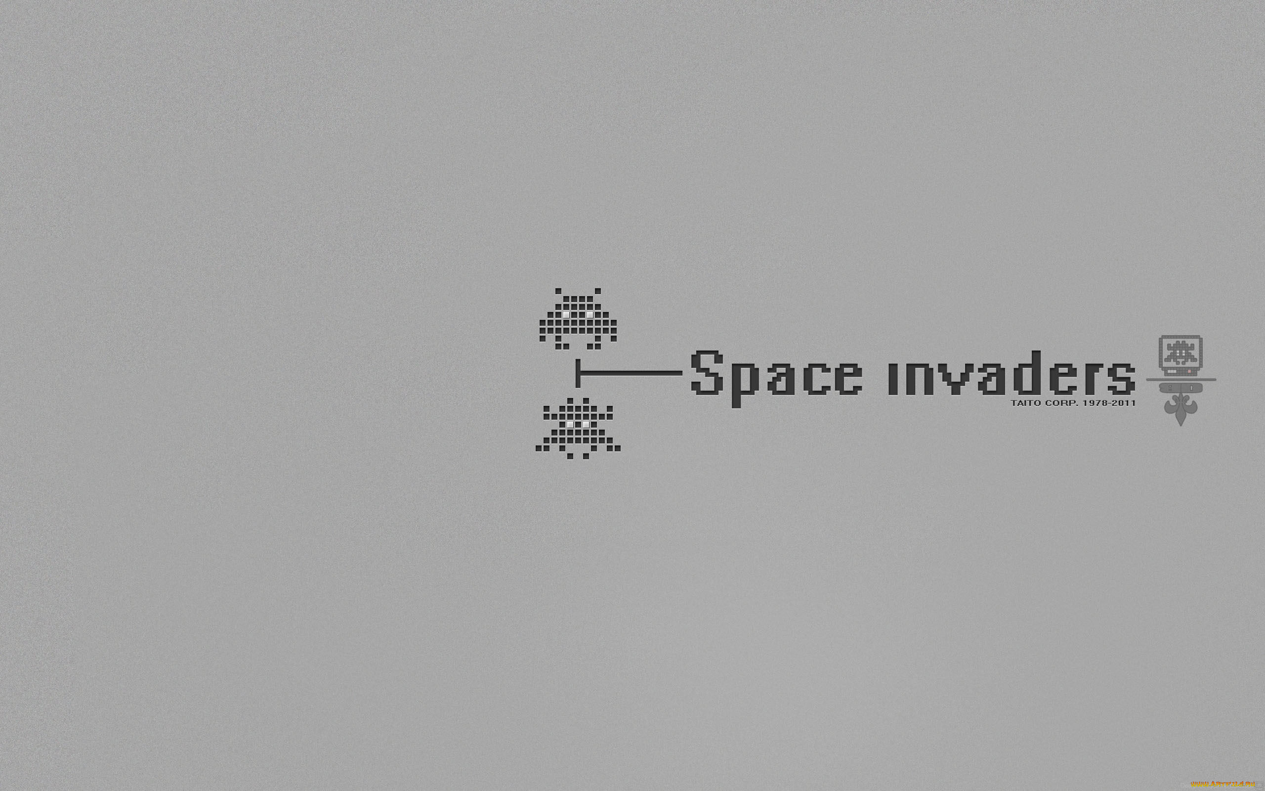 видео, игры, space, invaders, монстры, серый, фон, пиксели