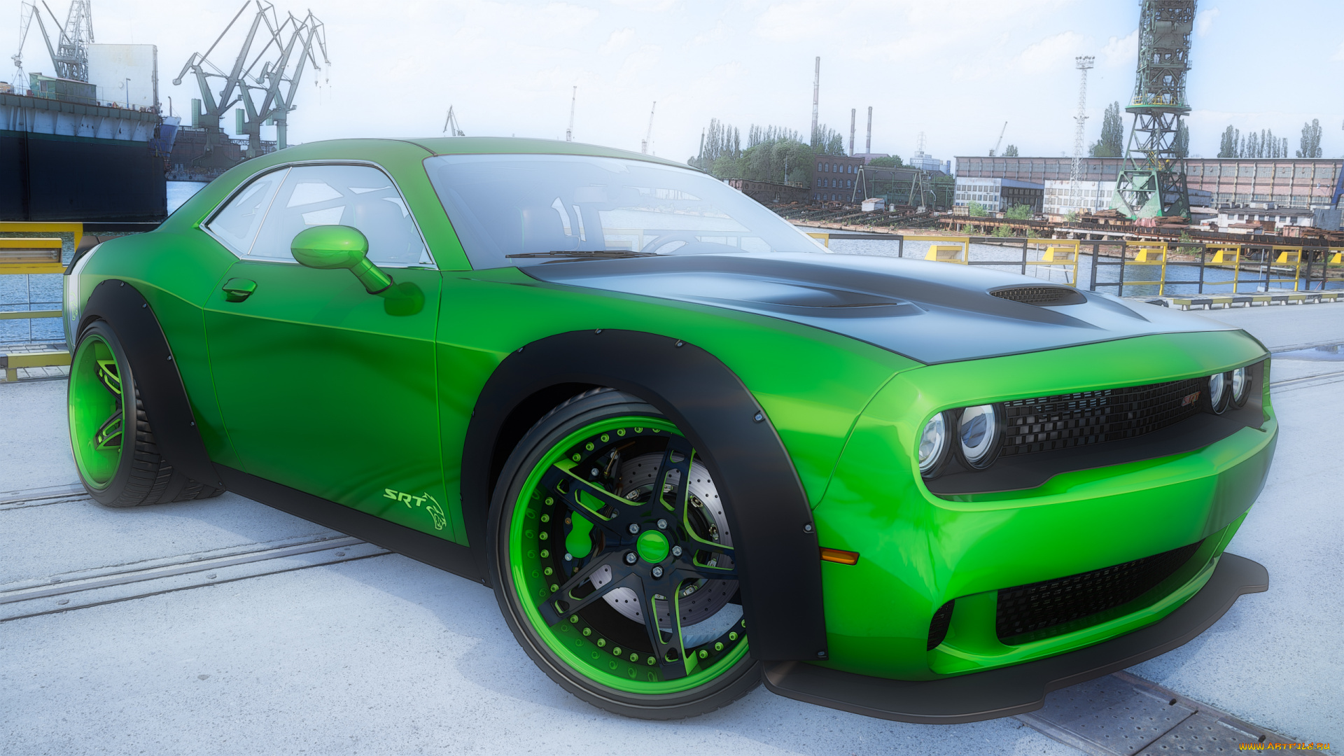 автомобили, 3д, dodge, 2015г