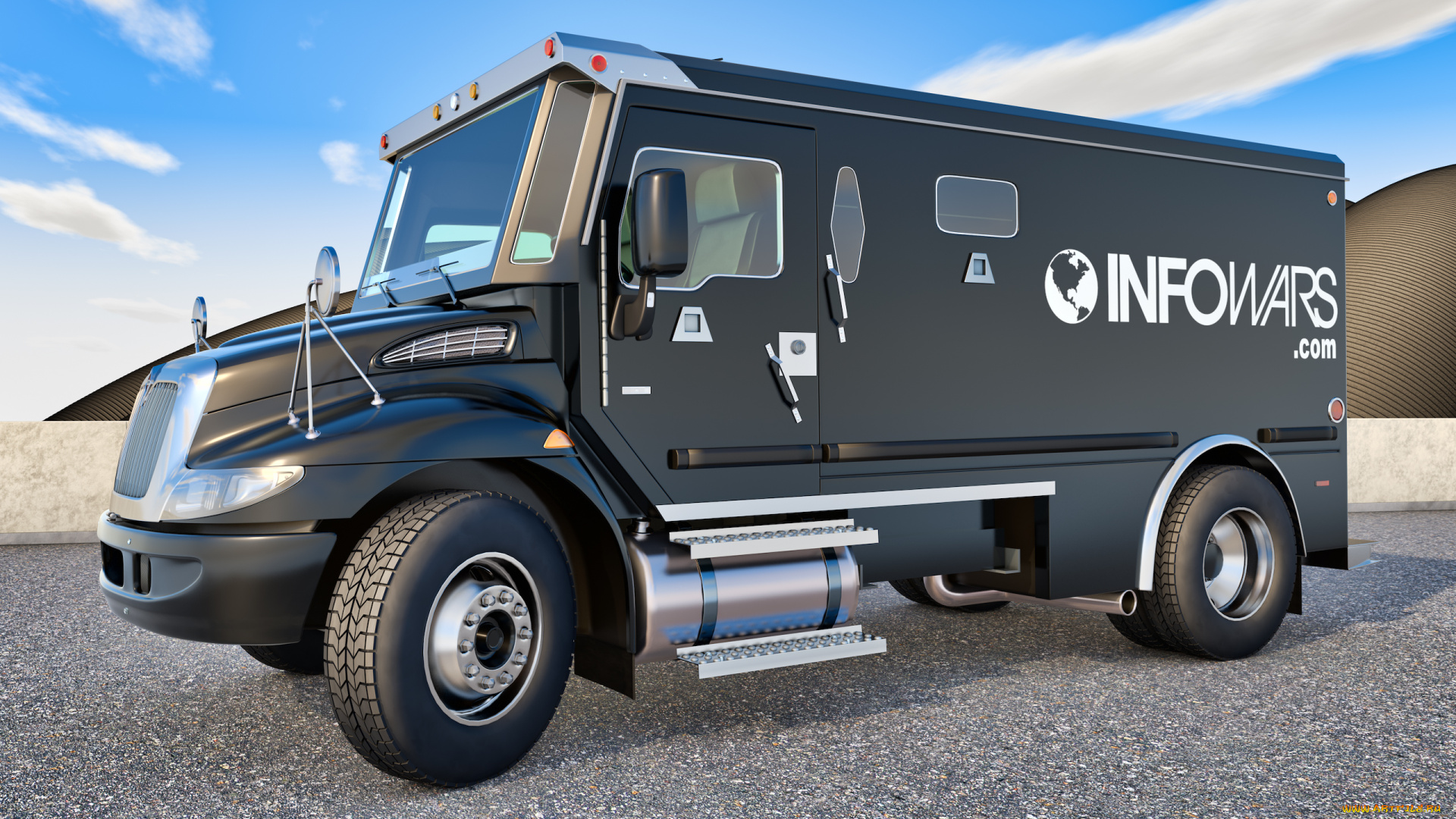 автомобили, 3д, international, 2002г