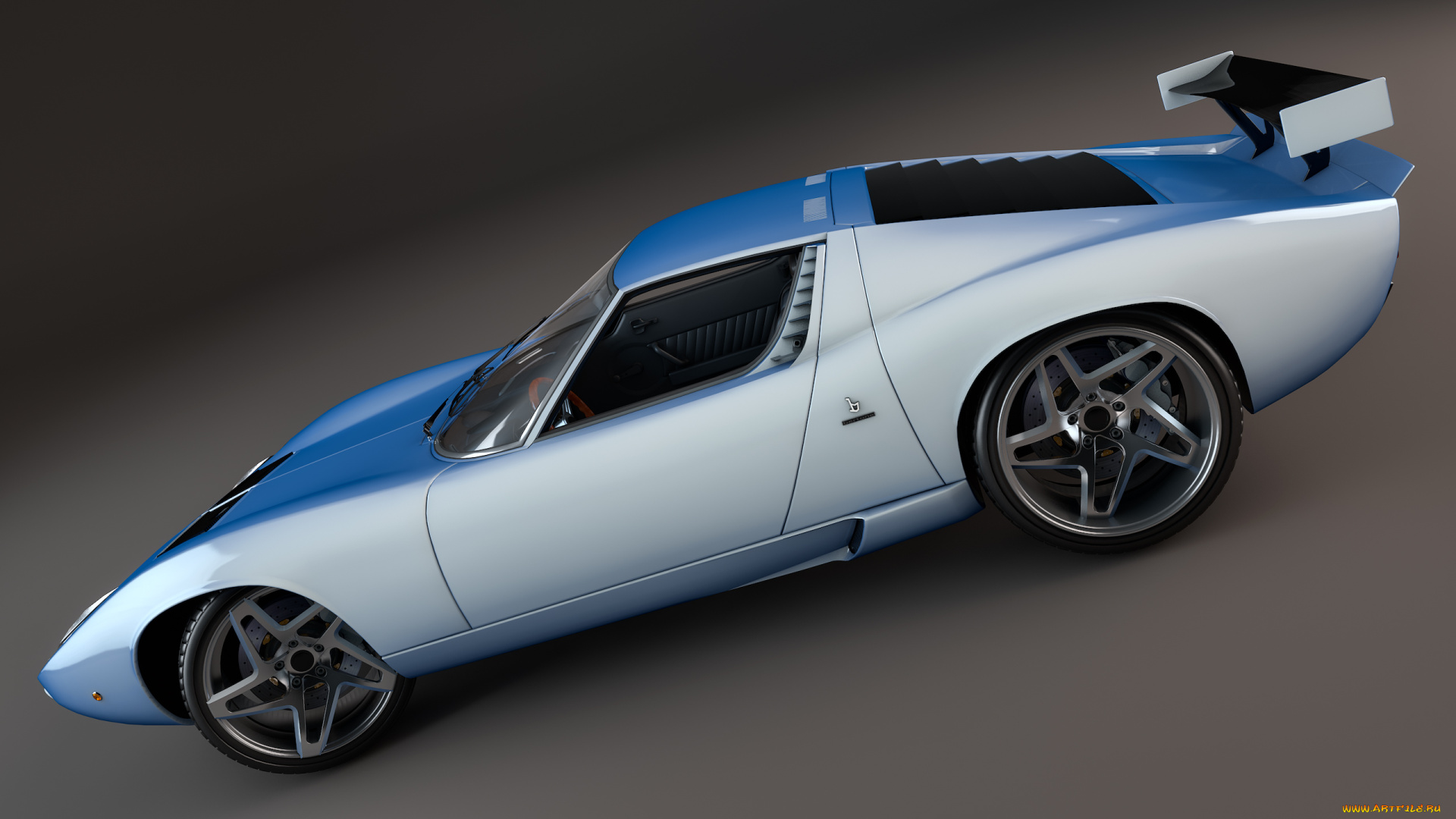 автомобили, 3д, lamborghini, 1967г