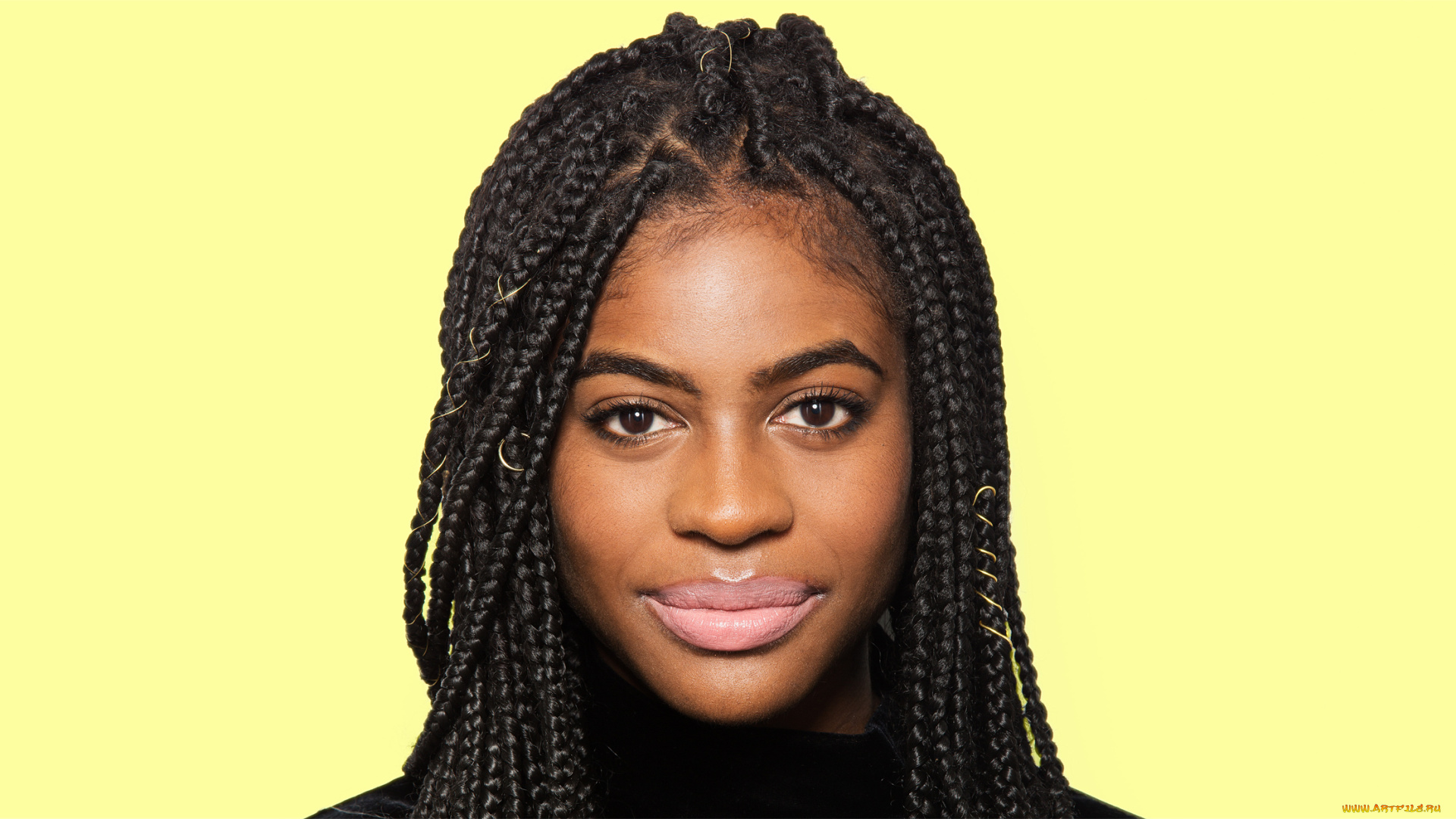 девушки, -unsort, , лица, , портреты, макияж, портрет, темнокожая, модель, дреды, причёска, лицо, брюнетка, девушка