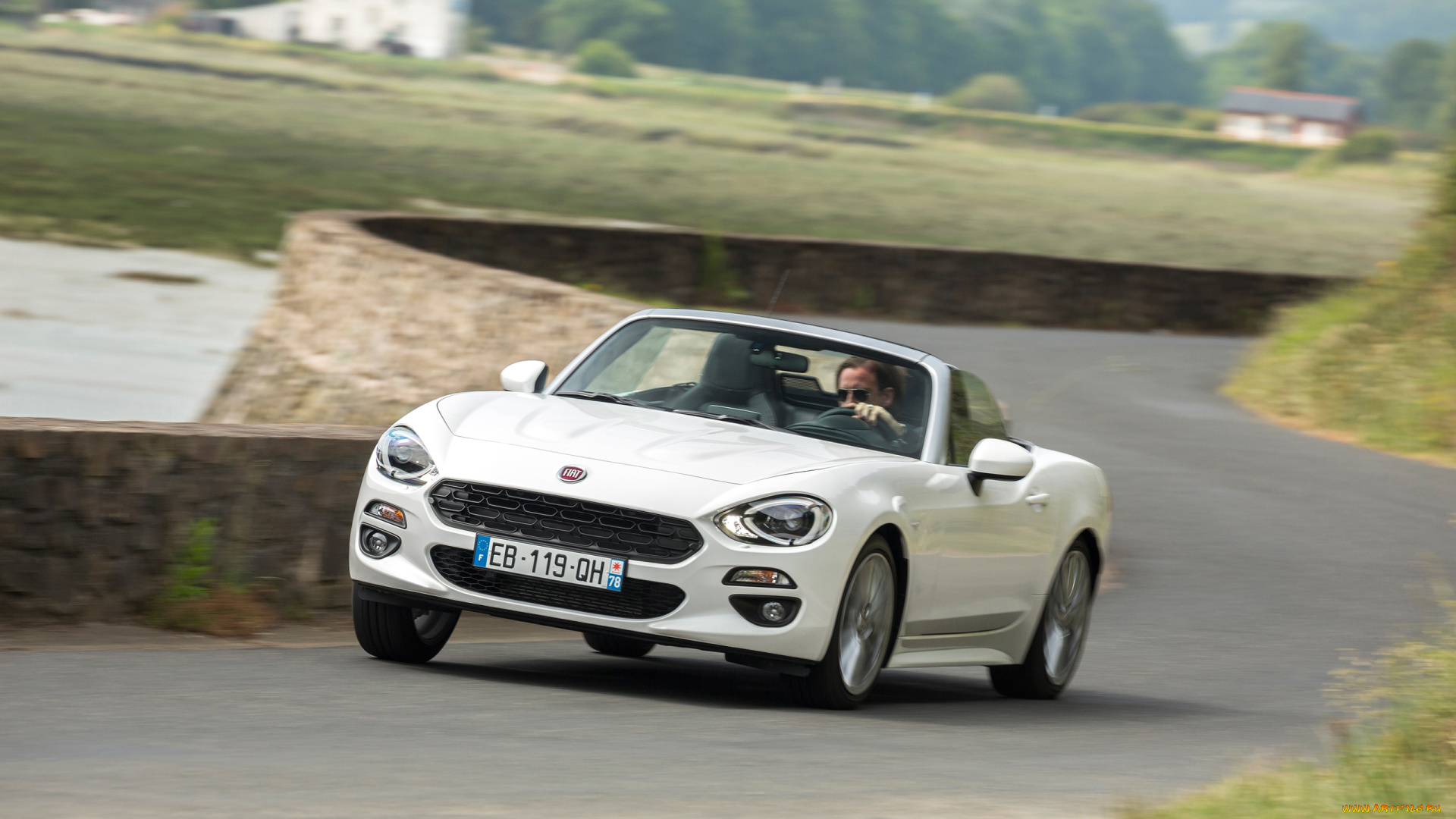 fiat, 124, spider, 2016, автомобили, fiat, белый, 2016, spider, 124