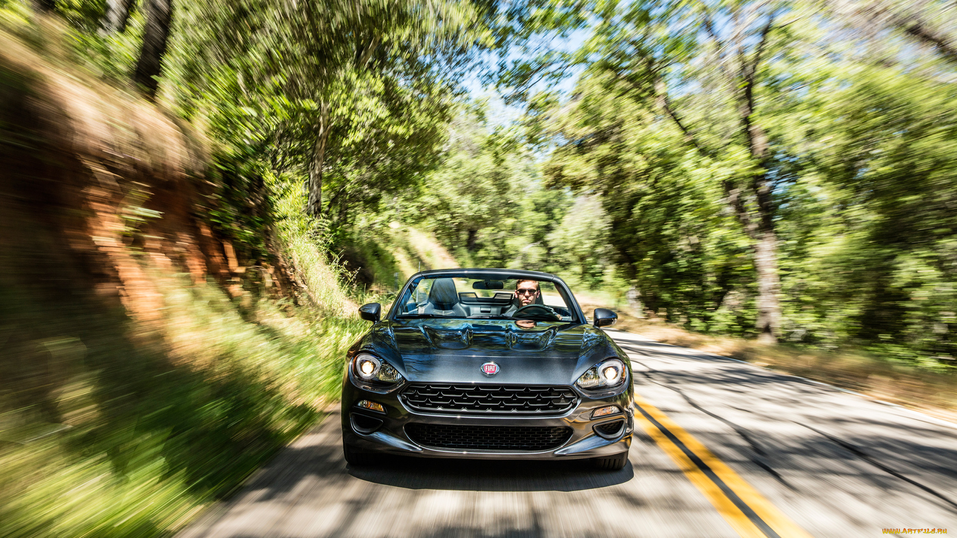 fiat, 124, spider, classica, 2016, автомобили, fiat, чёрный, 2016, classica, spider, 124