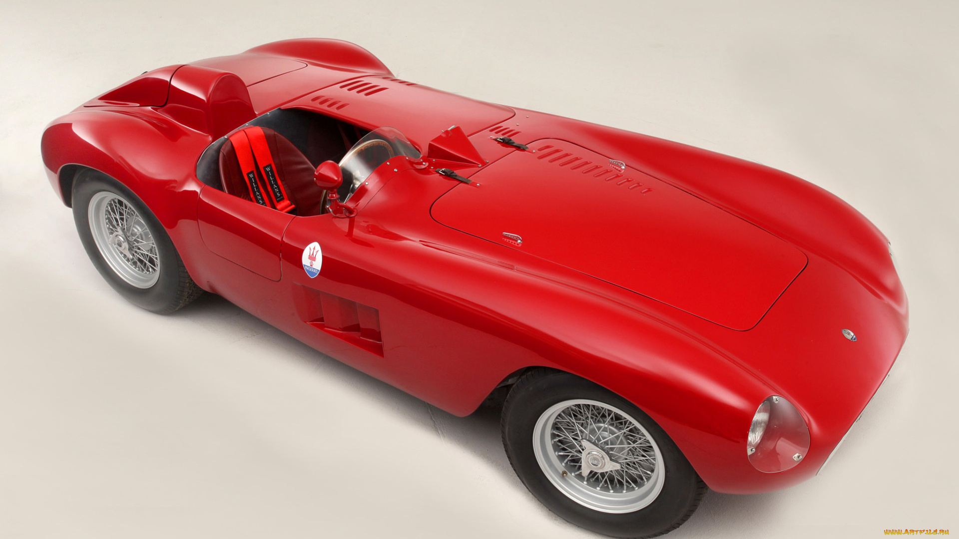 maserati, 300s, 1956, автомобили, maserati, 1956, 300s, красный