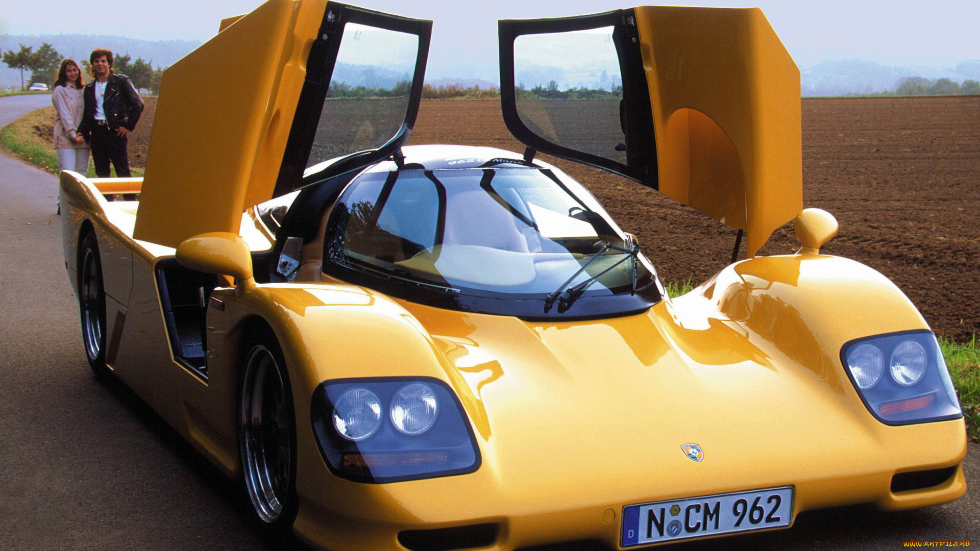 porsche, dauer, 962, le, mans, based, on, porsche, 962, 1994, автомобили, porsche, жёлтый, 1994, dauer, based, le, mans, 962