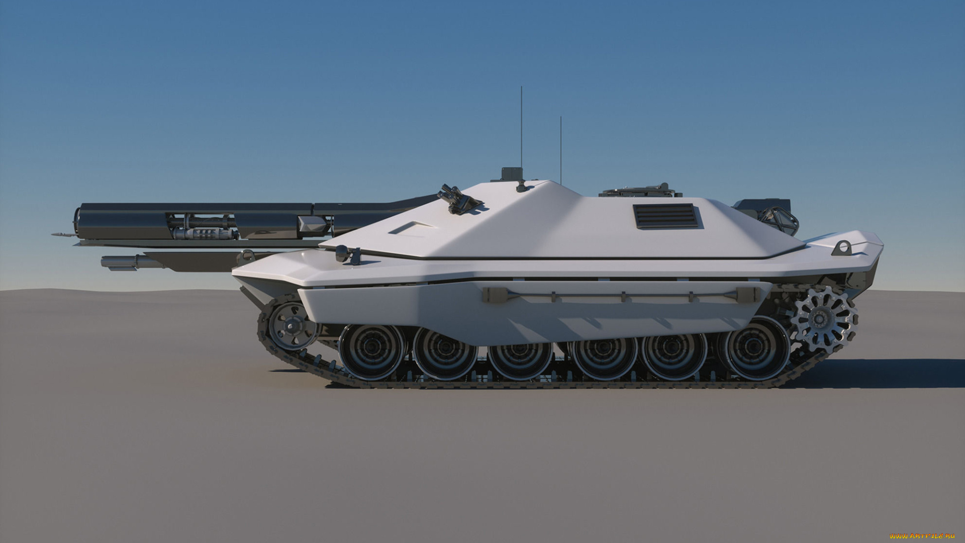 sci-fi, future, tank, concept, техника, 3d, tank, concept, sci-fi, future