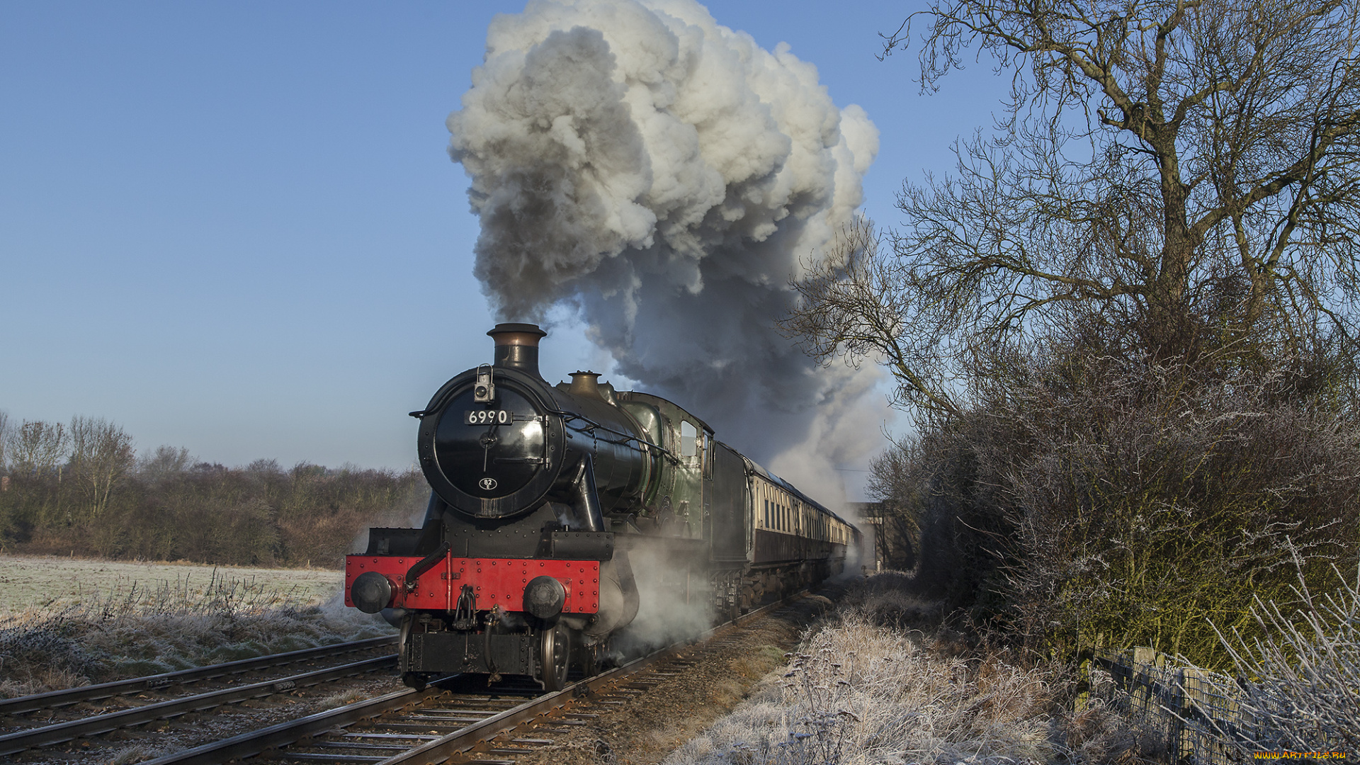 техника, паровозы, локомотив, состав