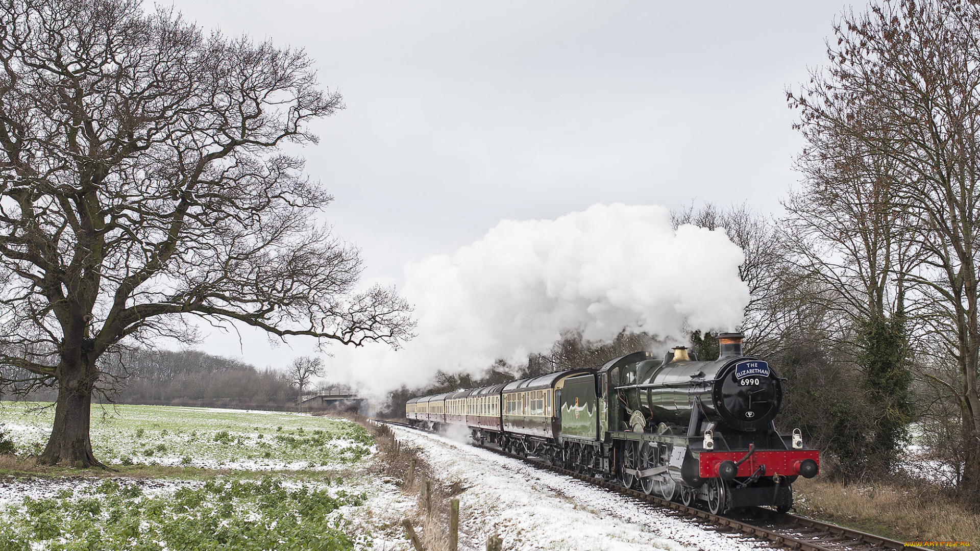 техника, паровозы, локомотив, состав