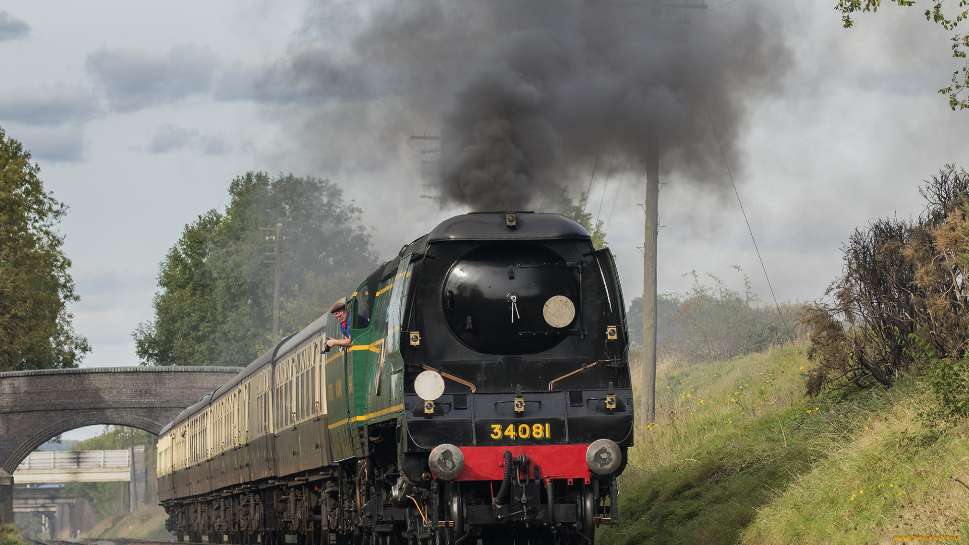 техника, паровозы, локомотив, состав