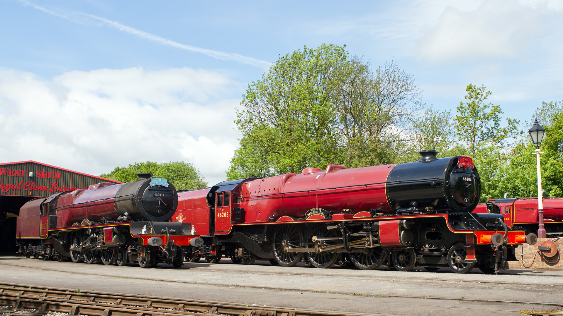 техника, паровозы, локомотив, состав