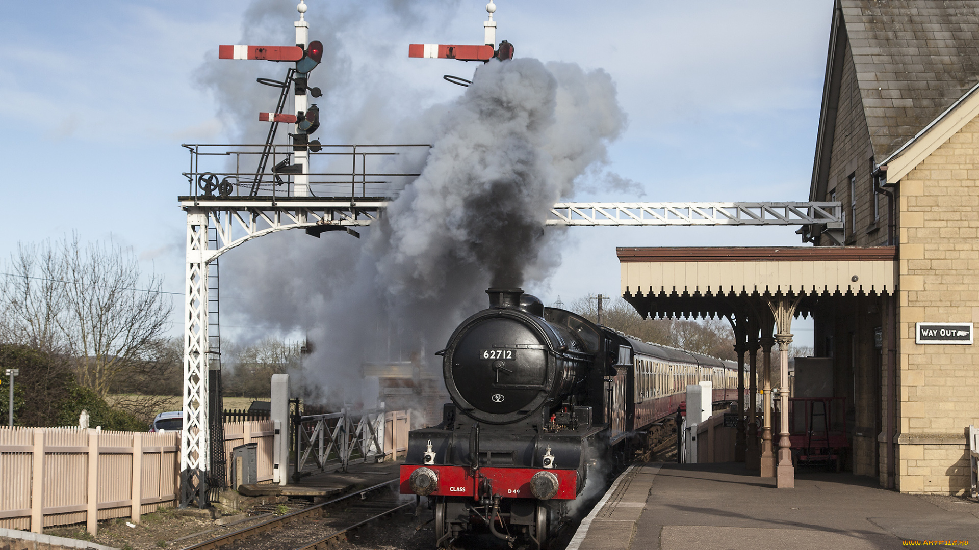 техника, паровозы, локомотив, состав