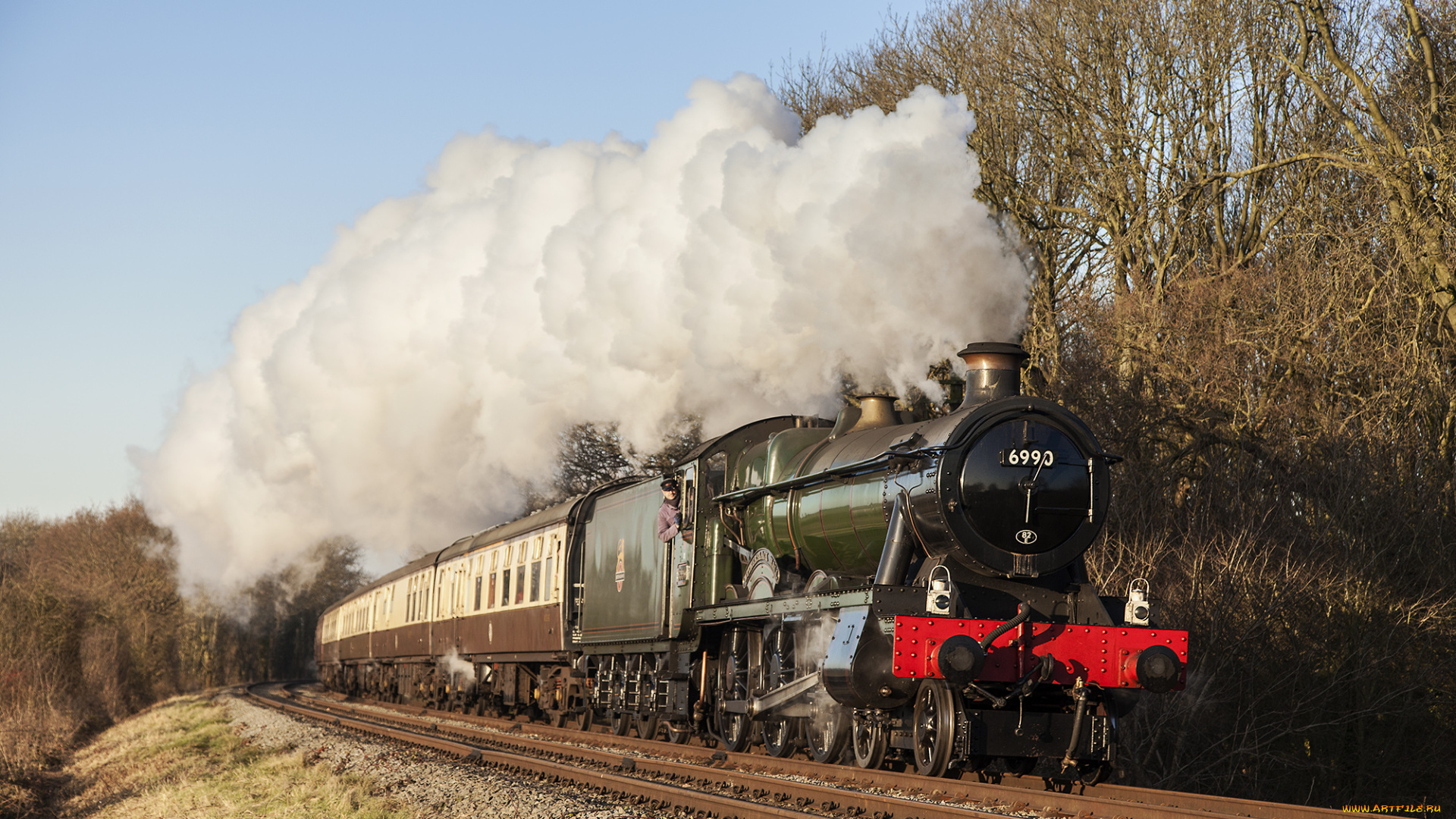 техника, паровозы, состав, локомотив