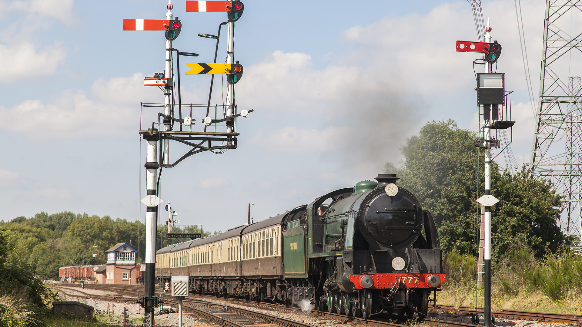 техника, паровозы, состав, локомотив