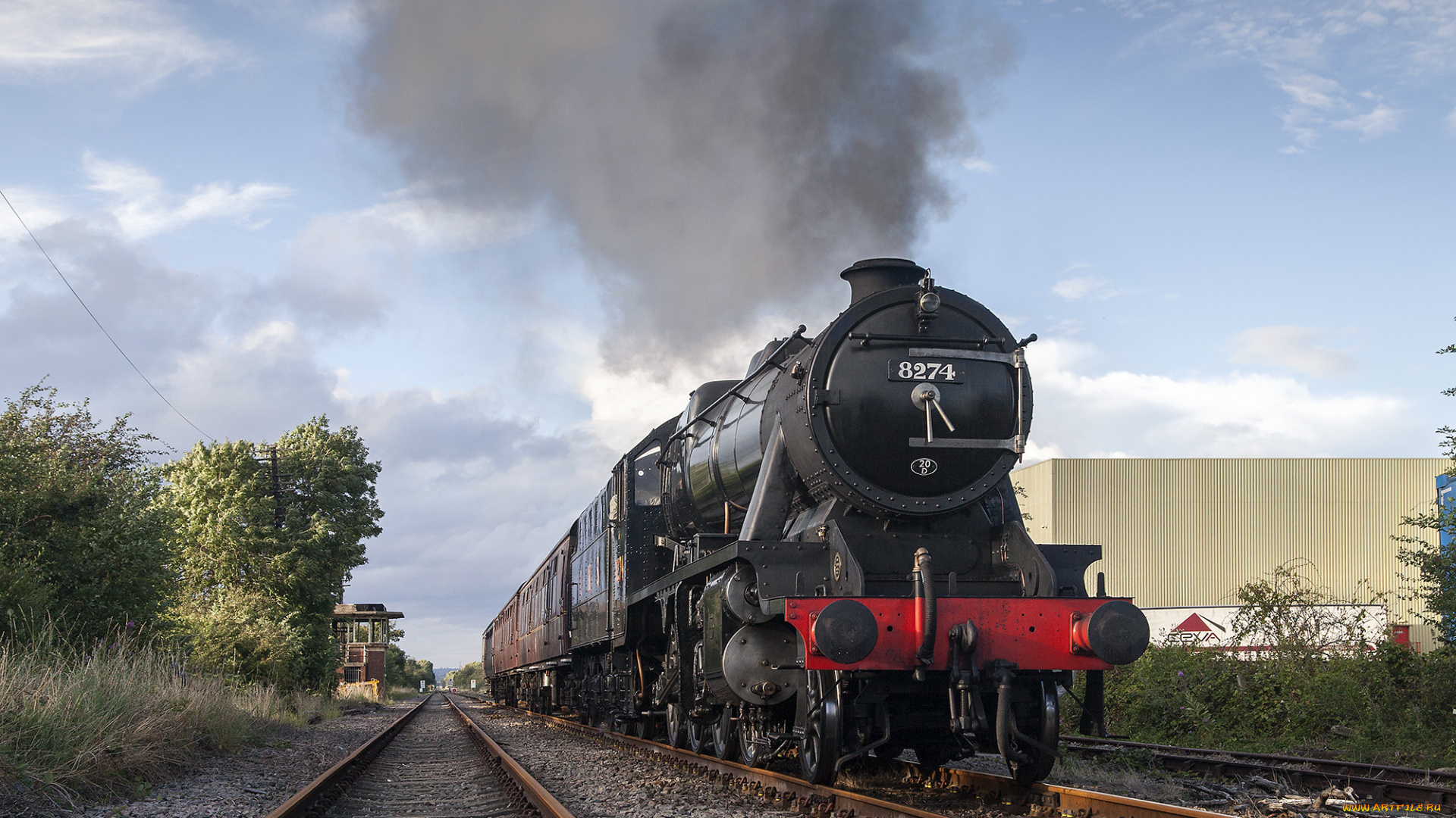 техника, паровозы, состав, локомотив