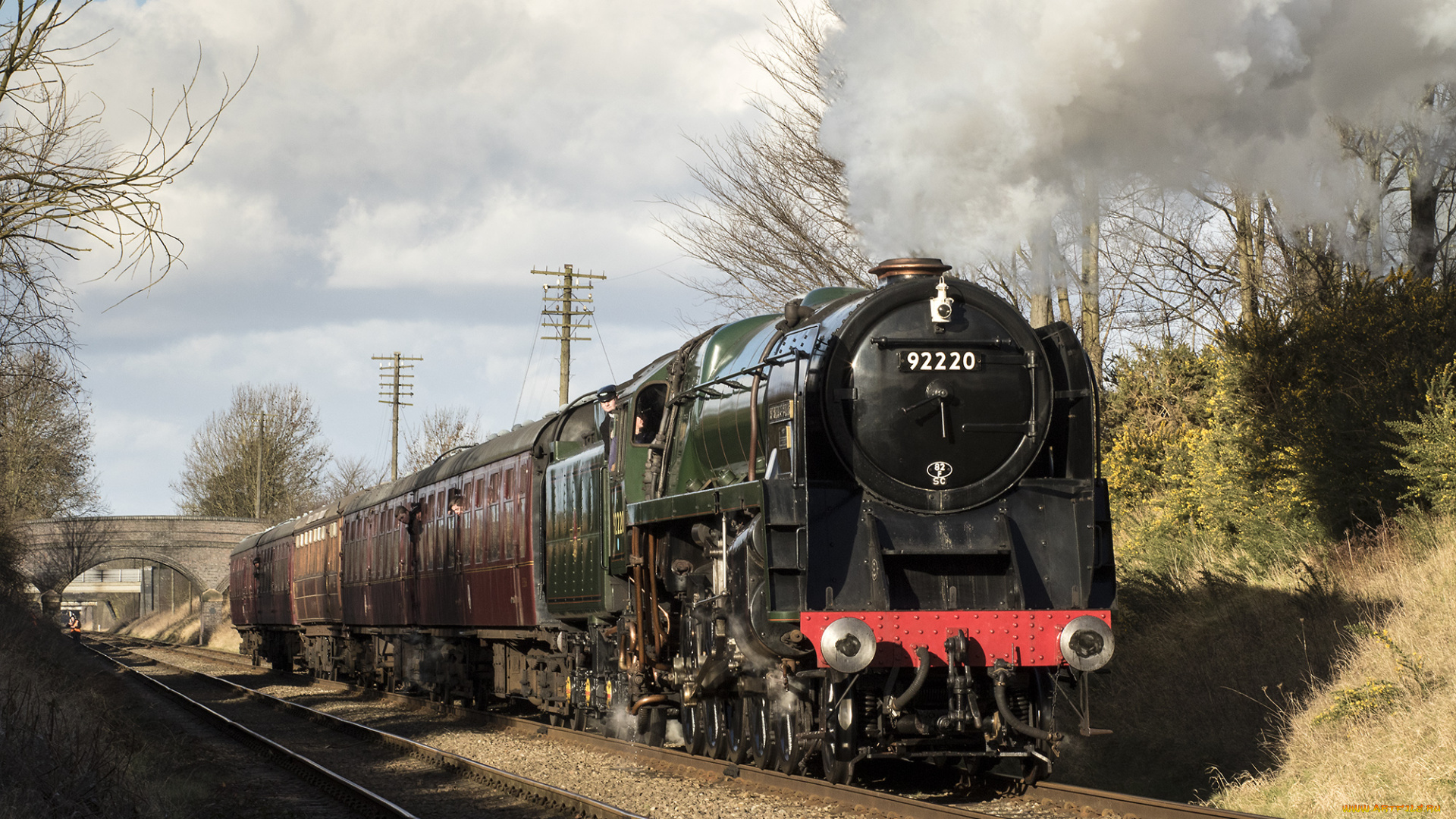 техника, паровозы, состав, локомотив