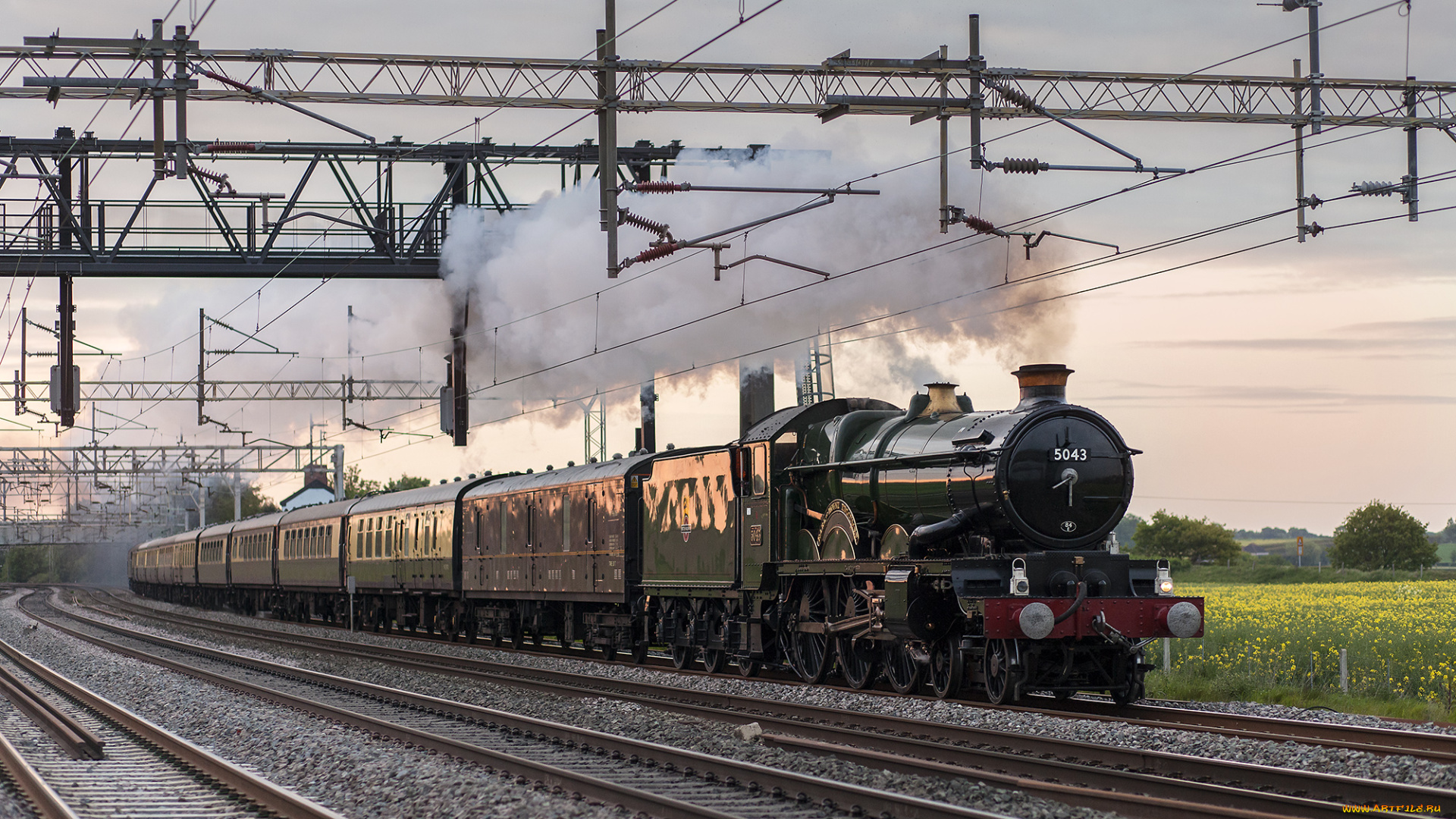 техника, паровозы, состав, локомотив