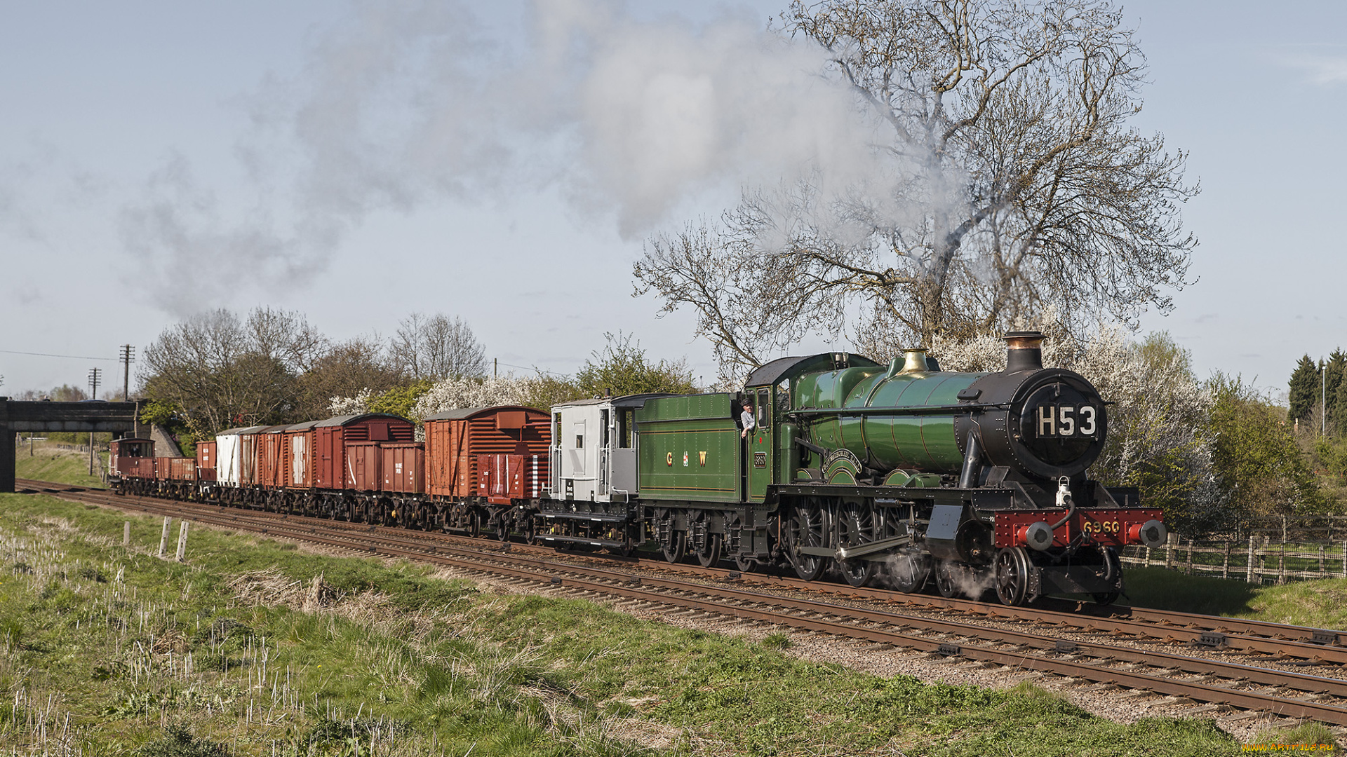 техника, паровозы, состав, локомотив