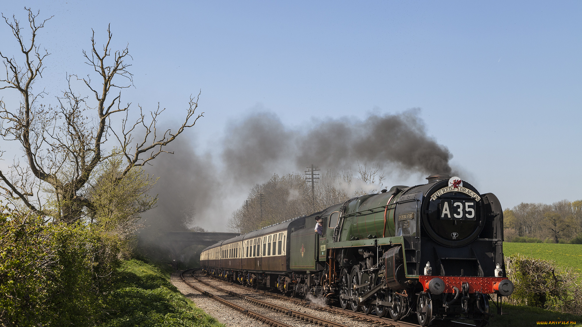 техника, паровозы, состав, локомотив