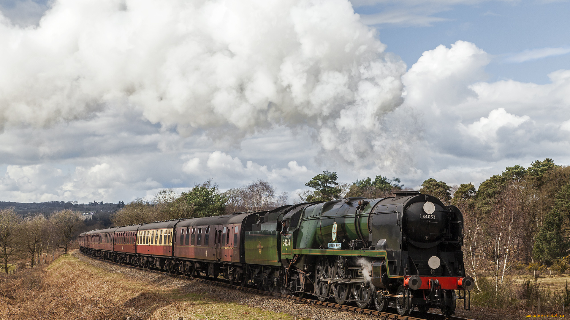 техника, паровозы, состав, локомотив