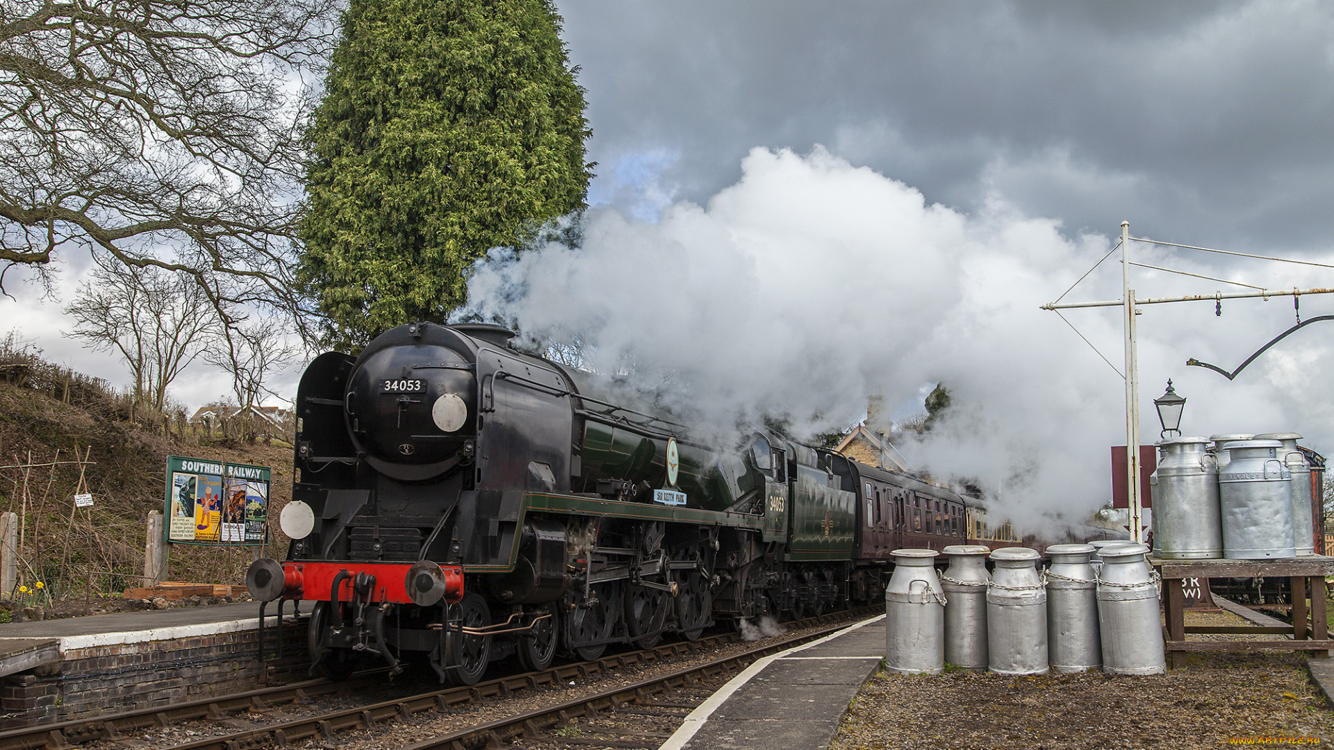 техника, паровозы, состав, локомотив