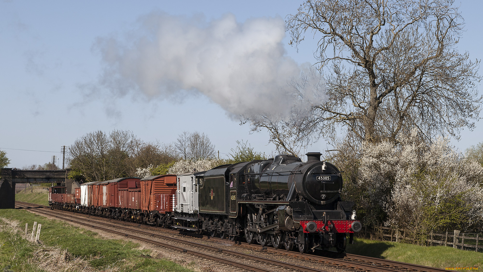 техника, паровозы, состав, локомотив