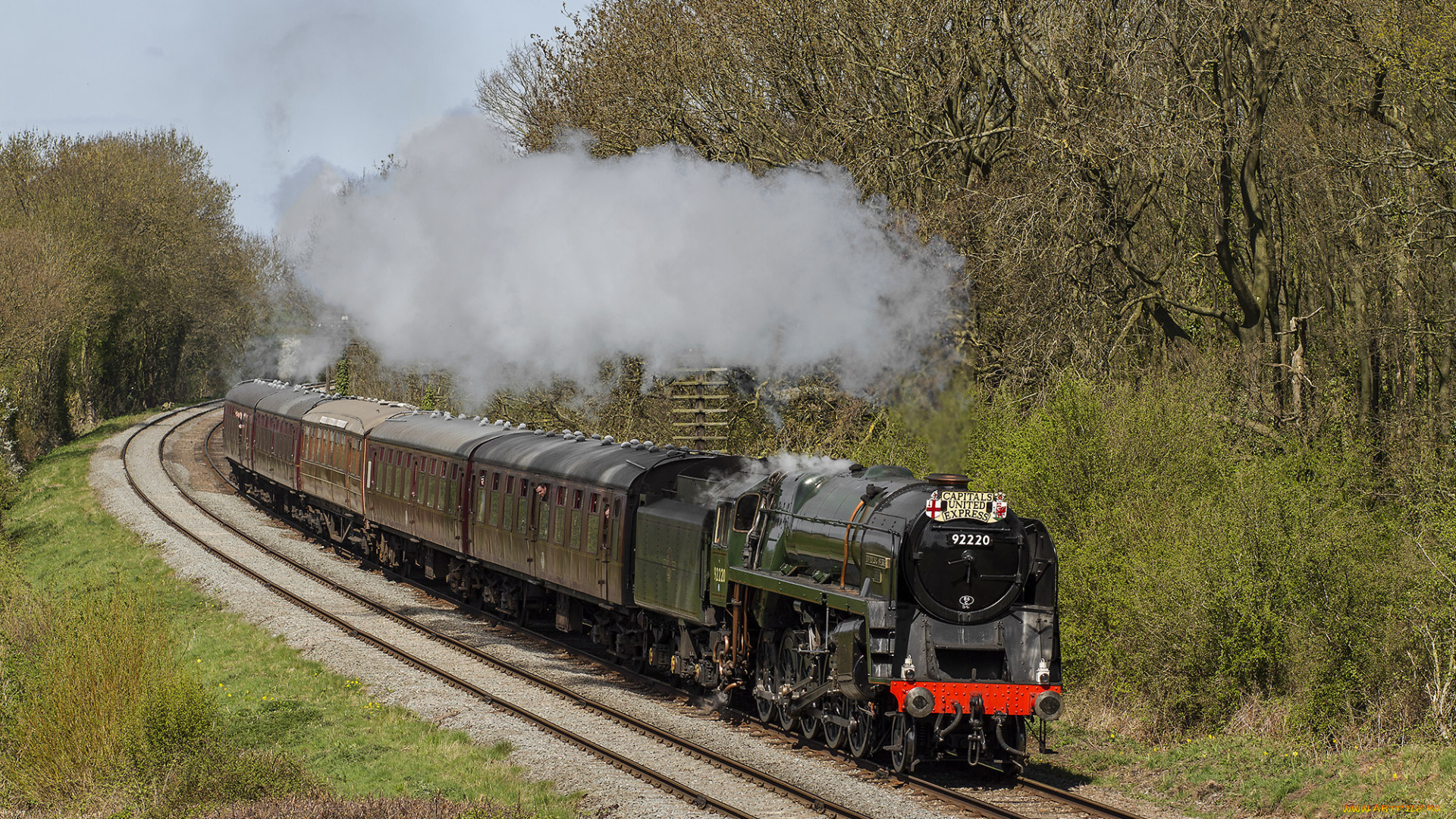 техника, паровозы, состав, локомотив