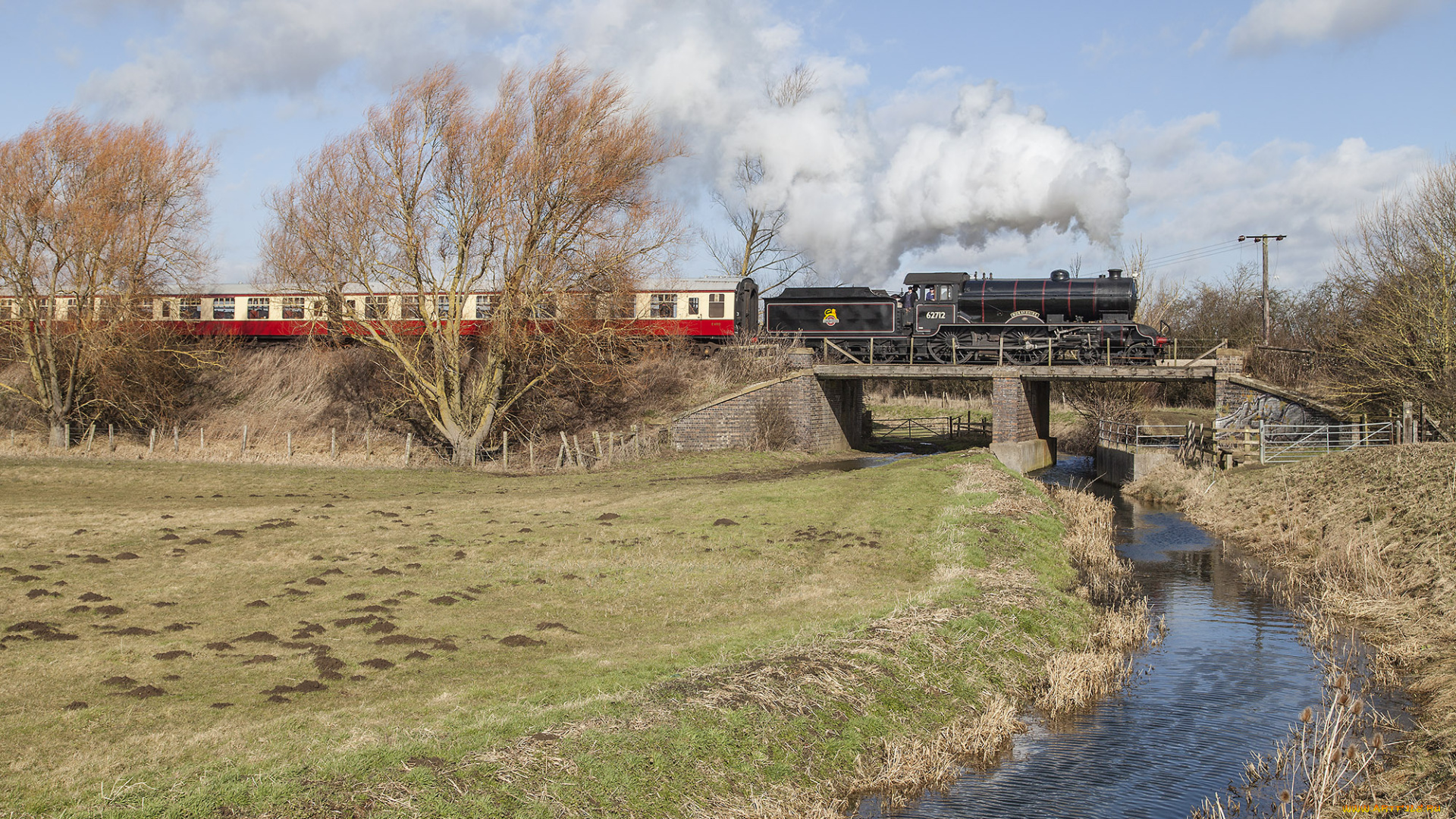 техника, паровозы, состав, локомотив