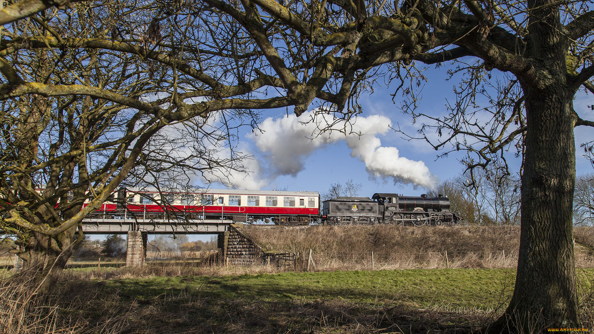 техника, паровозы, состав, локомотив