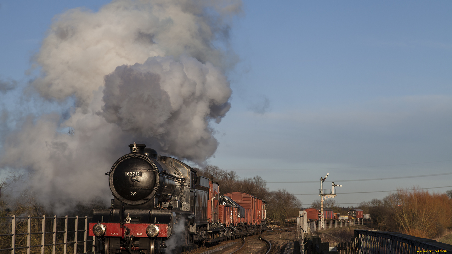 техника, паровозы, состав, локомотив