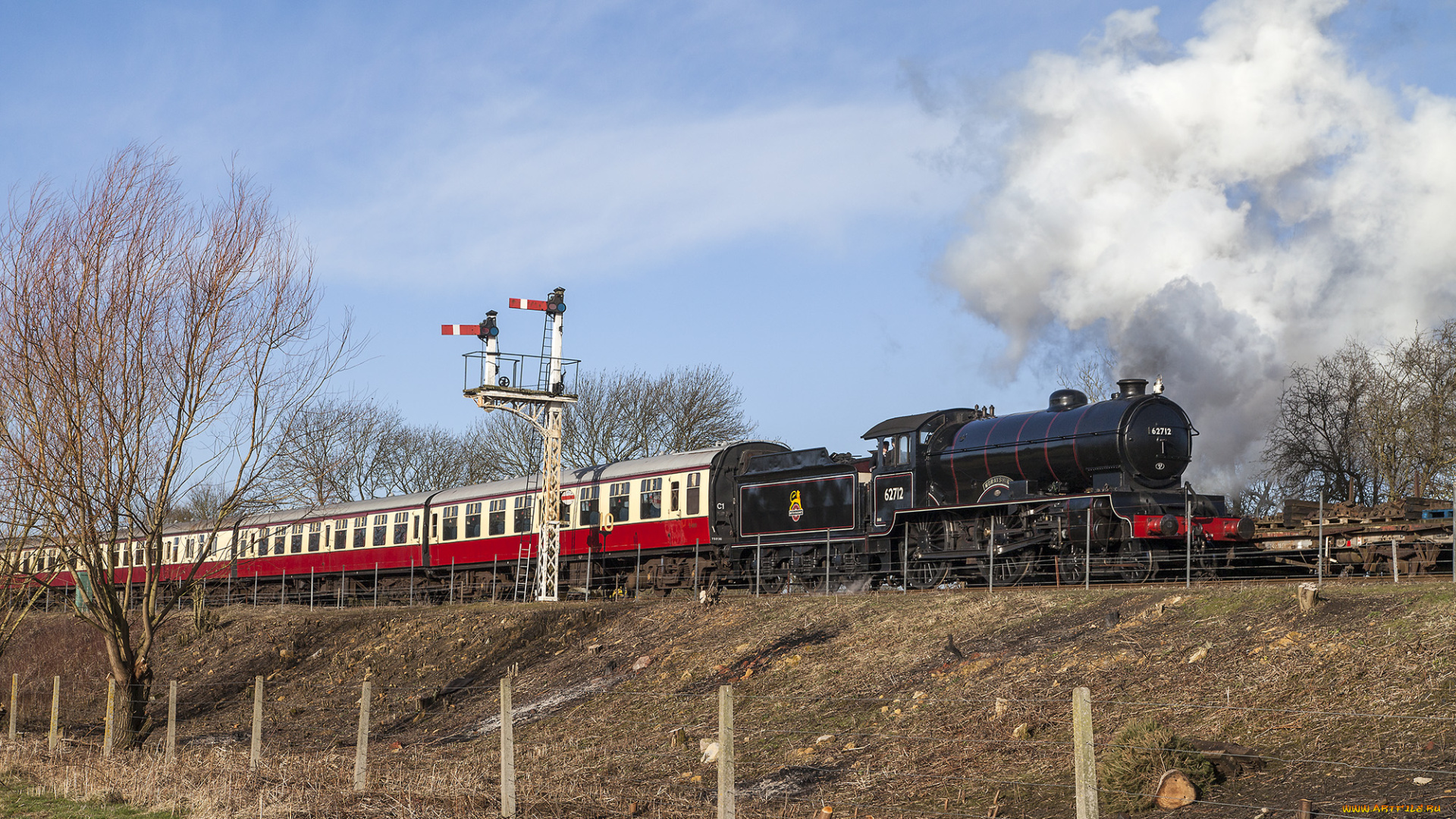 техника, паровозы, состав, локомотив