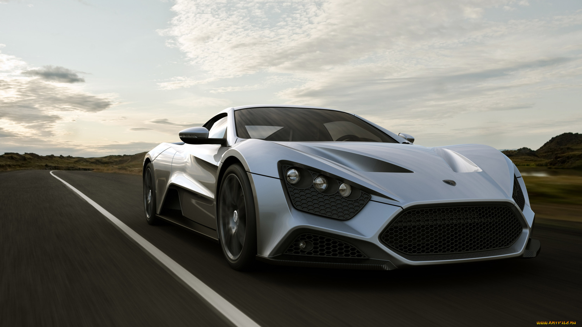 zenvo, devon, st, 1, 2010, автомобили, devon, металлик, серебряный, zenvo, st, 1, 2010