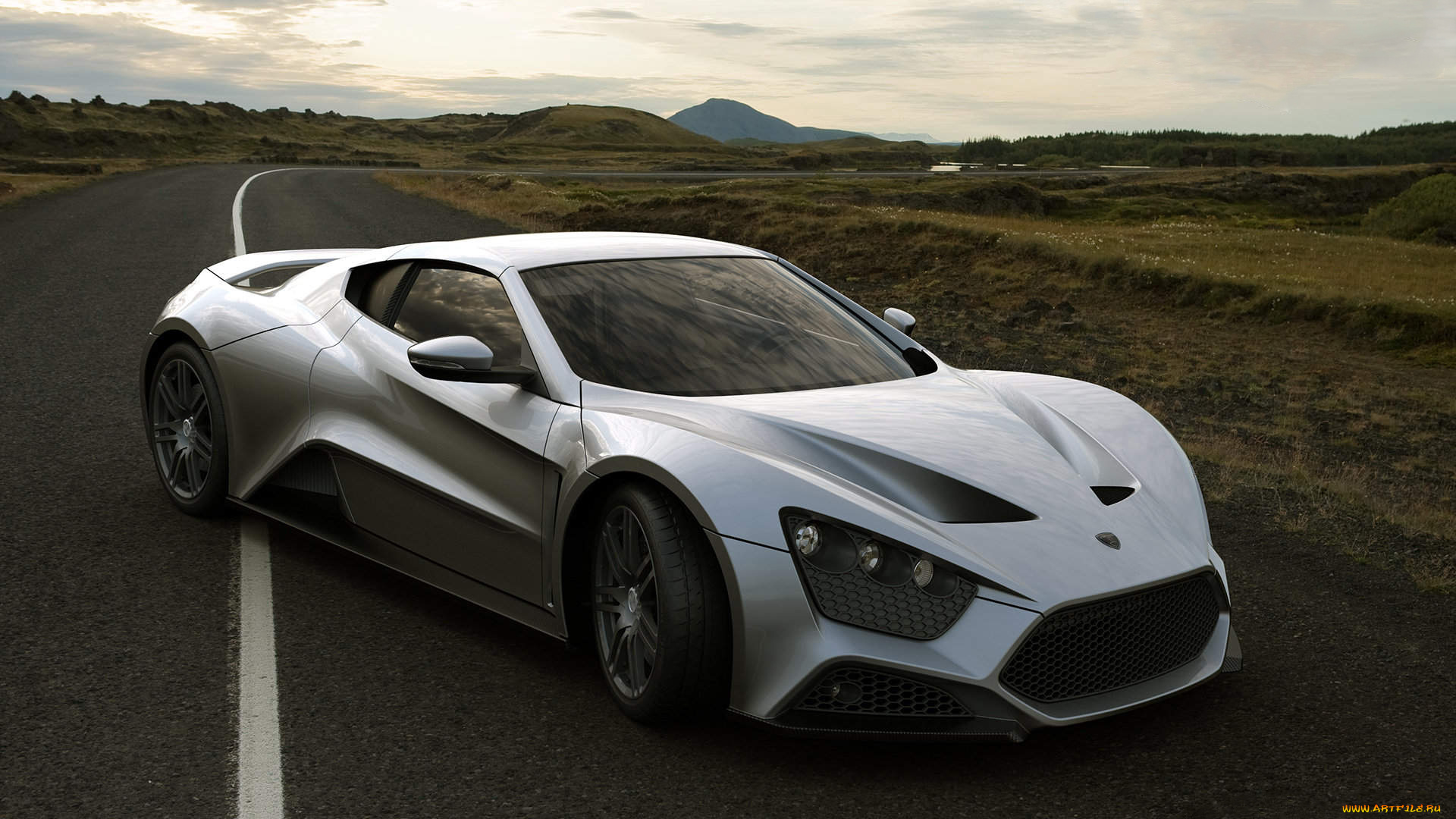 zenvo, devon, st, 1, 2010, автомобили, devon, zenvo, st, 1, 2010, серебряный, металлик