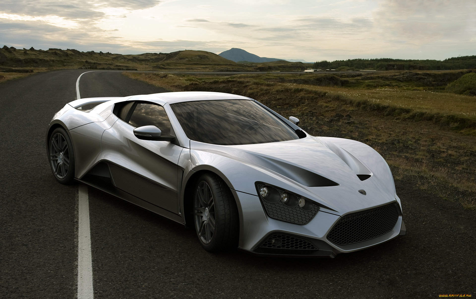 zenvo, devon, st, 1, 2010, автомобили, devon, zenvo, st, 1, 2010, серебряный, металлик