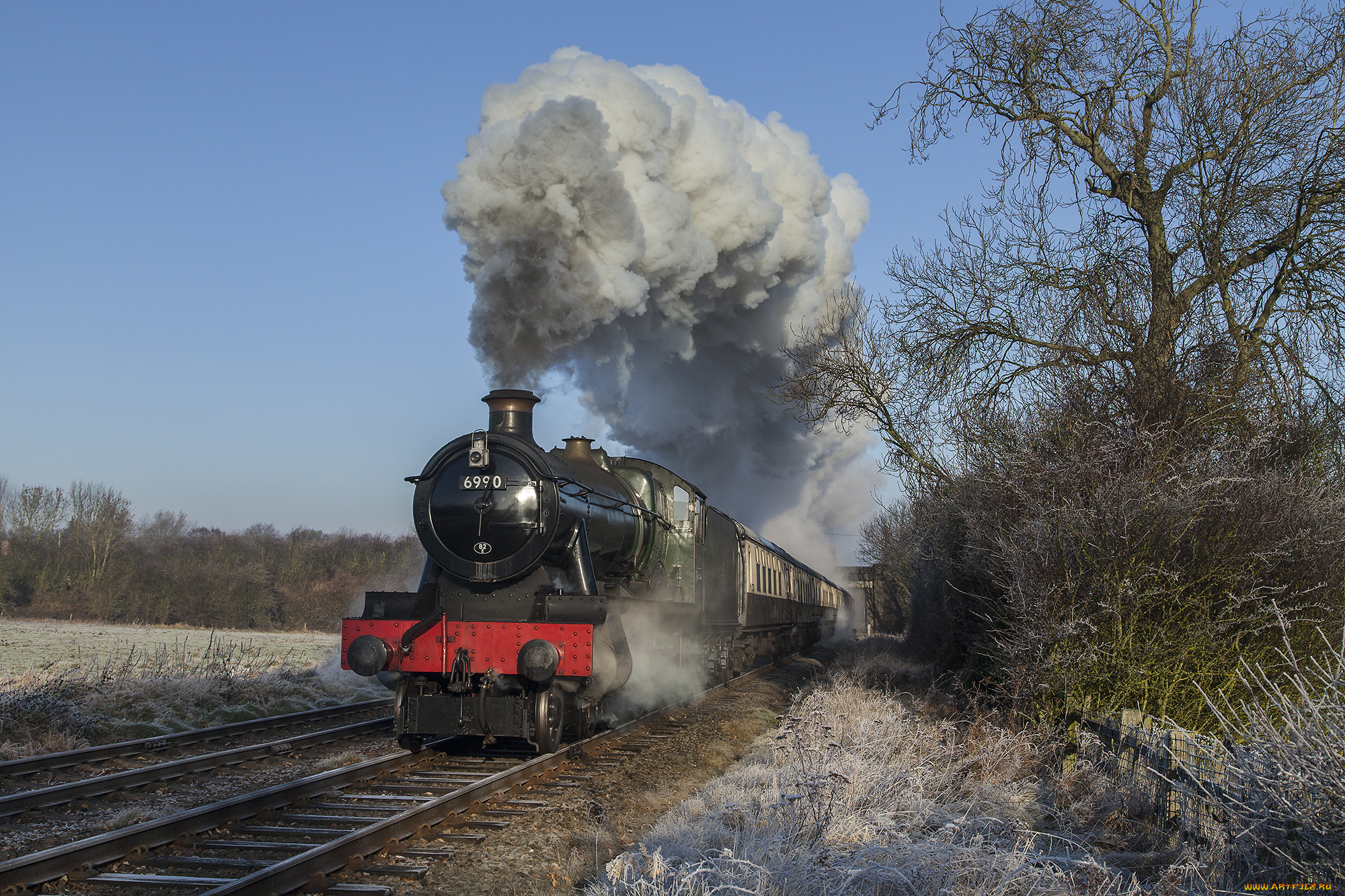 техника, паровозы, локомотив, состав