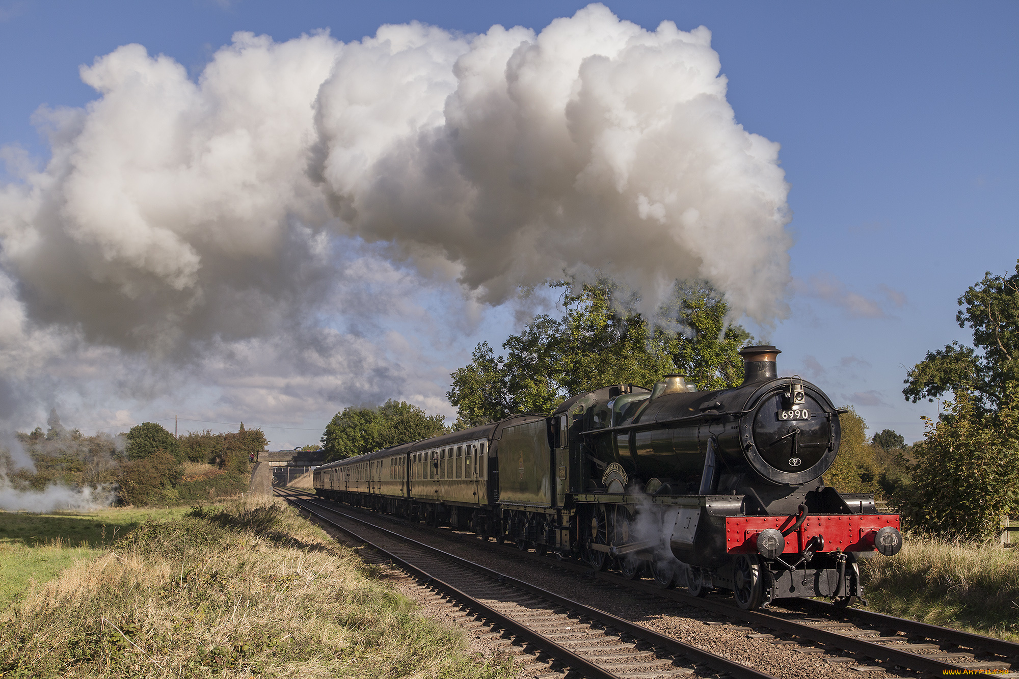 техника, паровозы, локомотив, состав