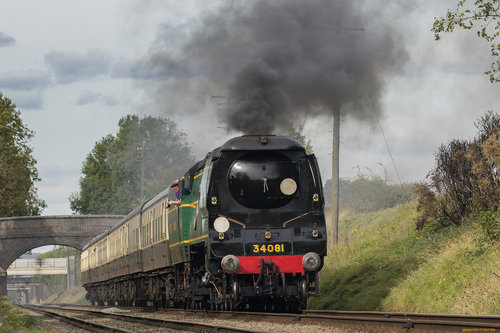 техника, паровозы, локомотив, состав