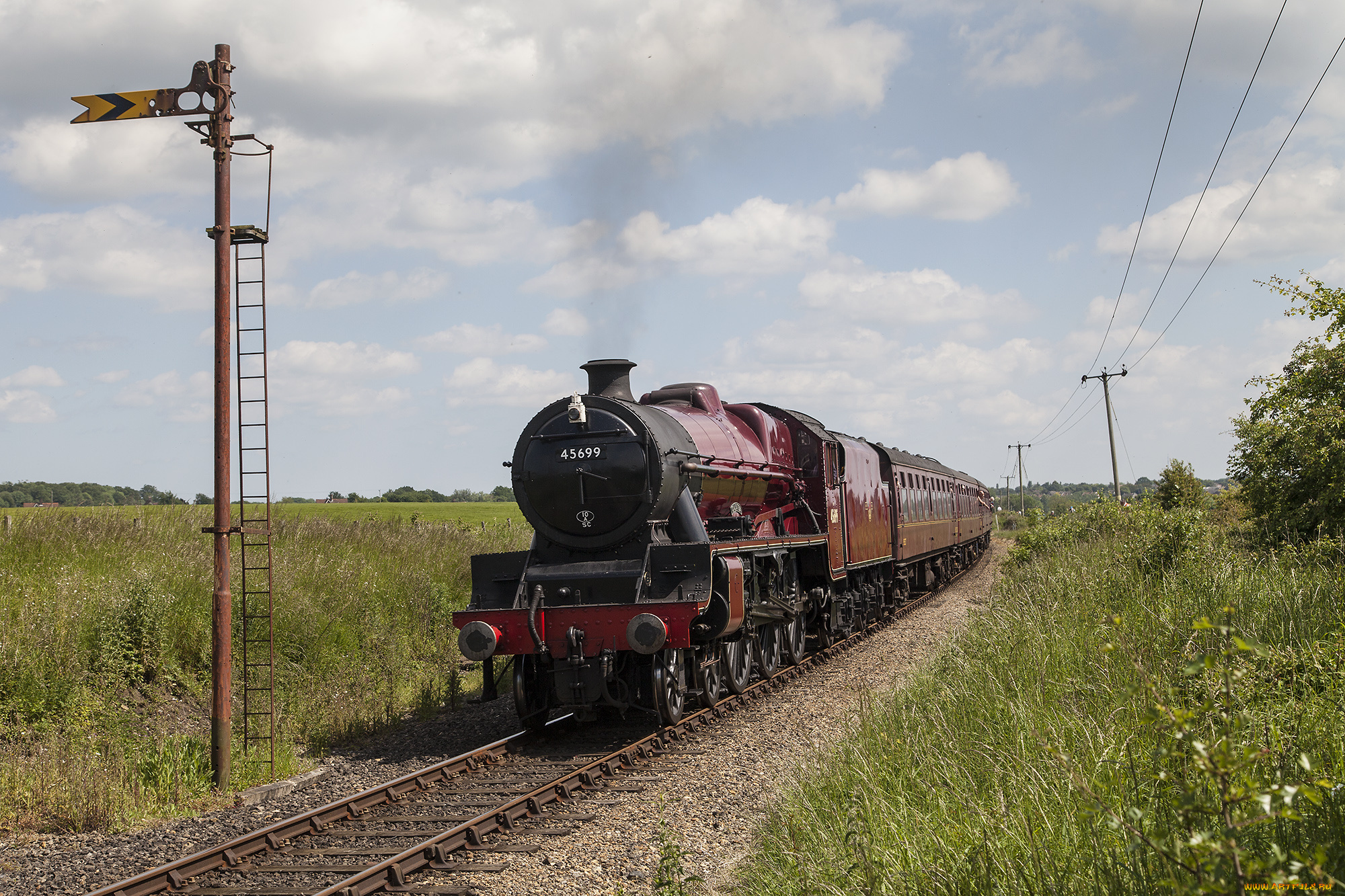 техника, паровозы, локомотив, состав