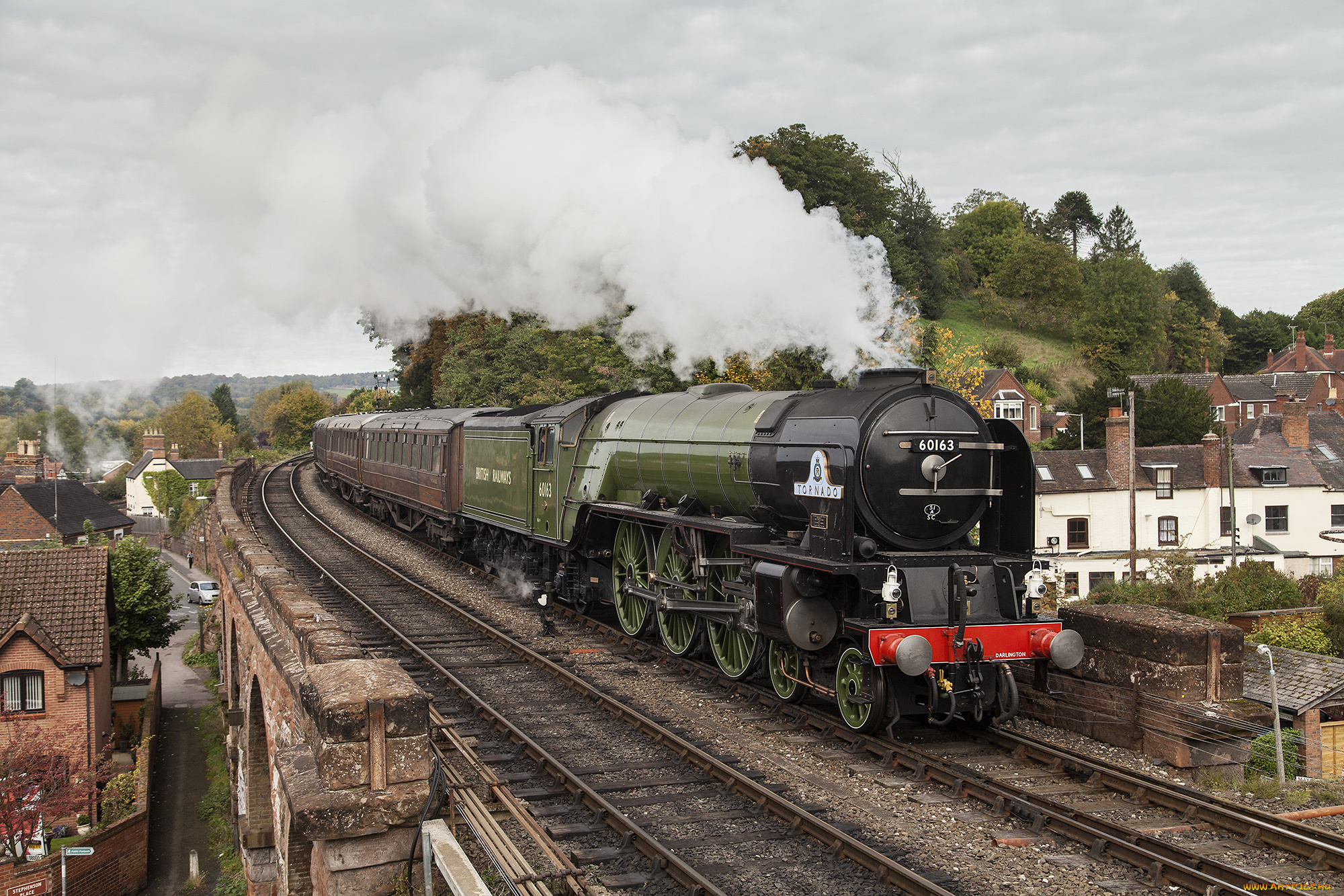 техника, паровозы, локомотив, состав